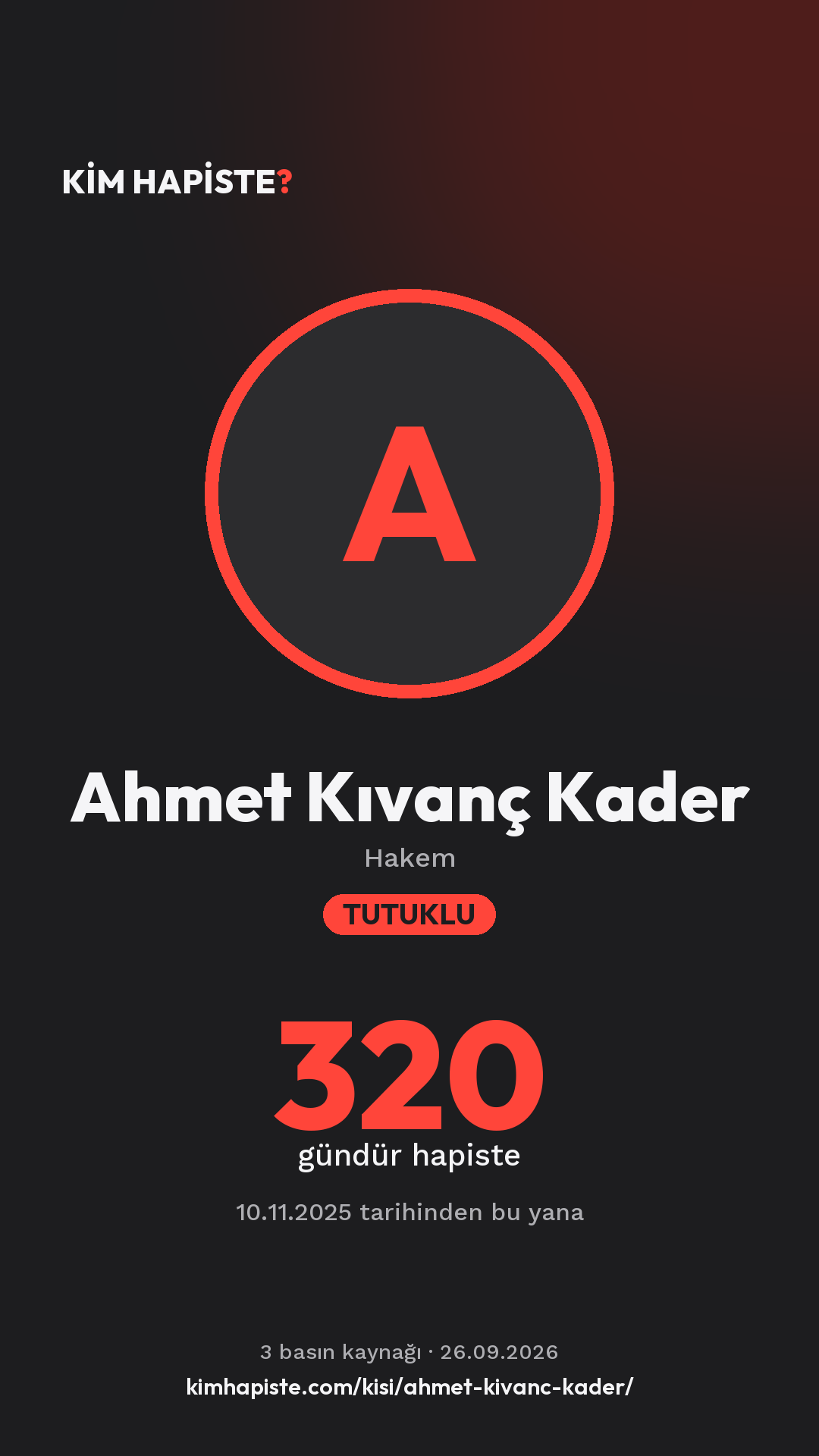 Ahmet Kıvanç Kader paylaşım kartı