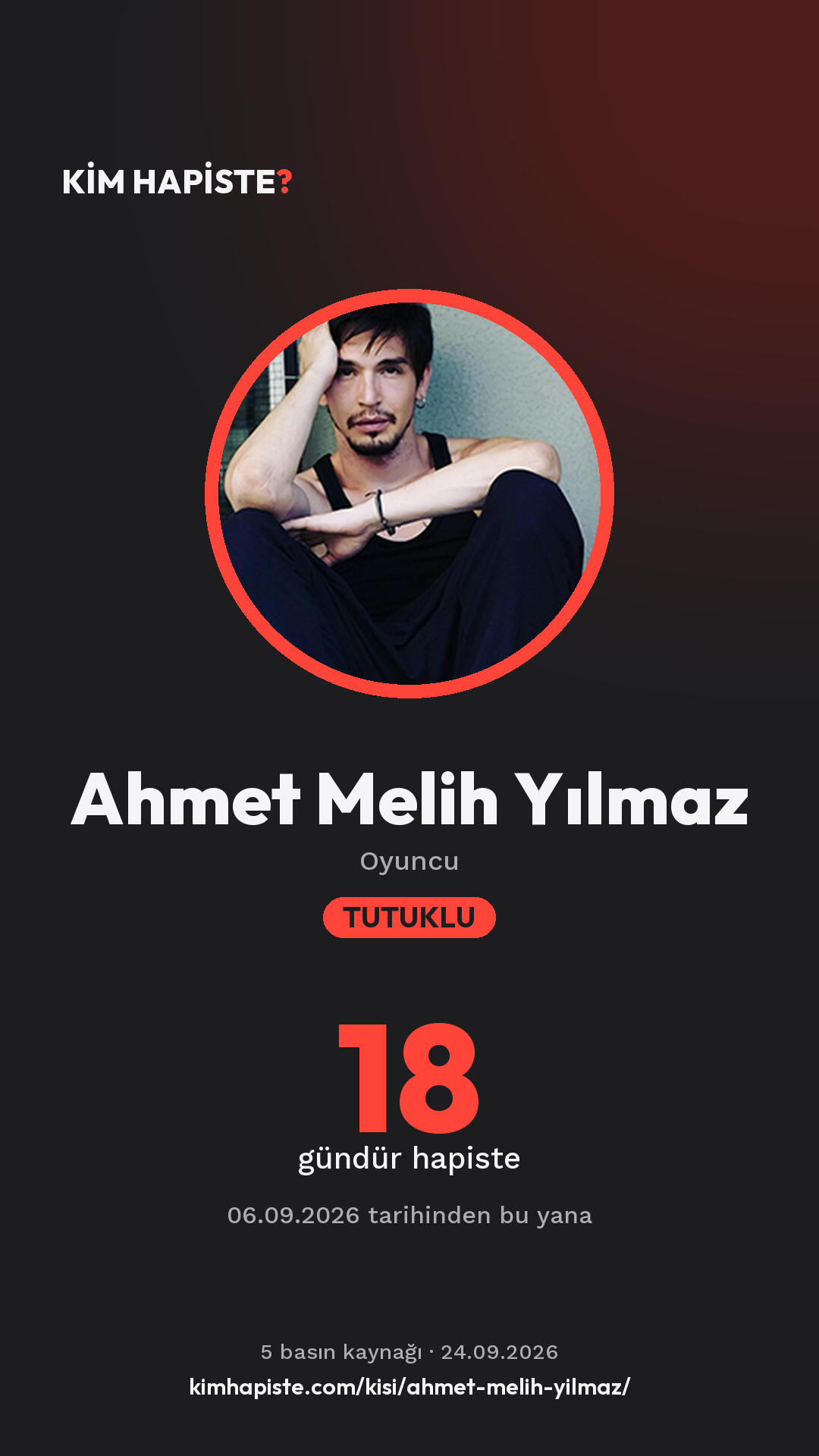 Ahmet Melih Yılmaz paylaşım kartı