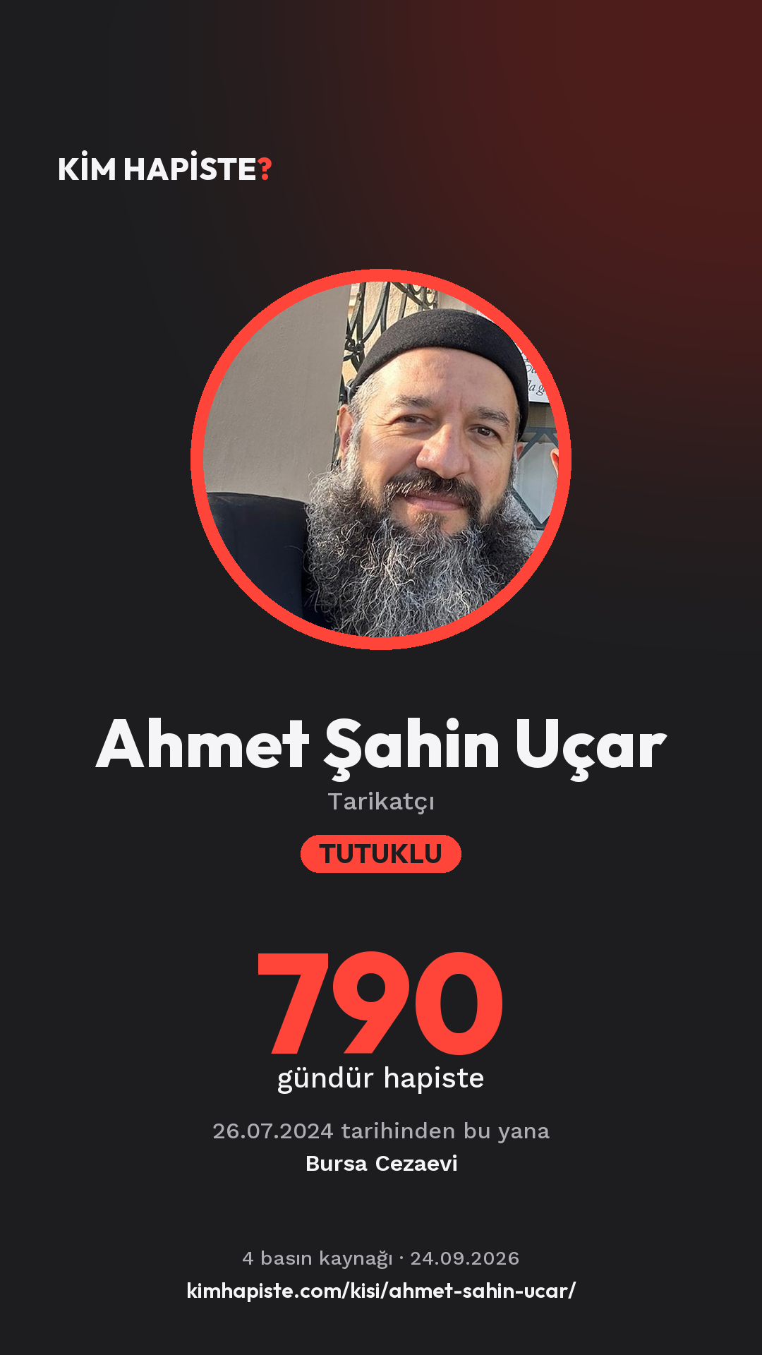 Ahmet Şahin Uçar paylaşım kartı