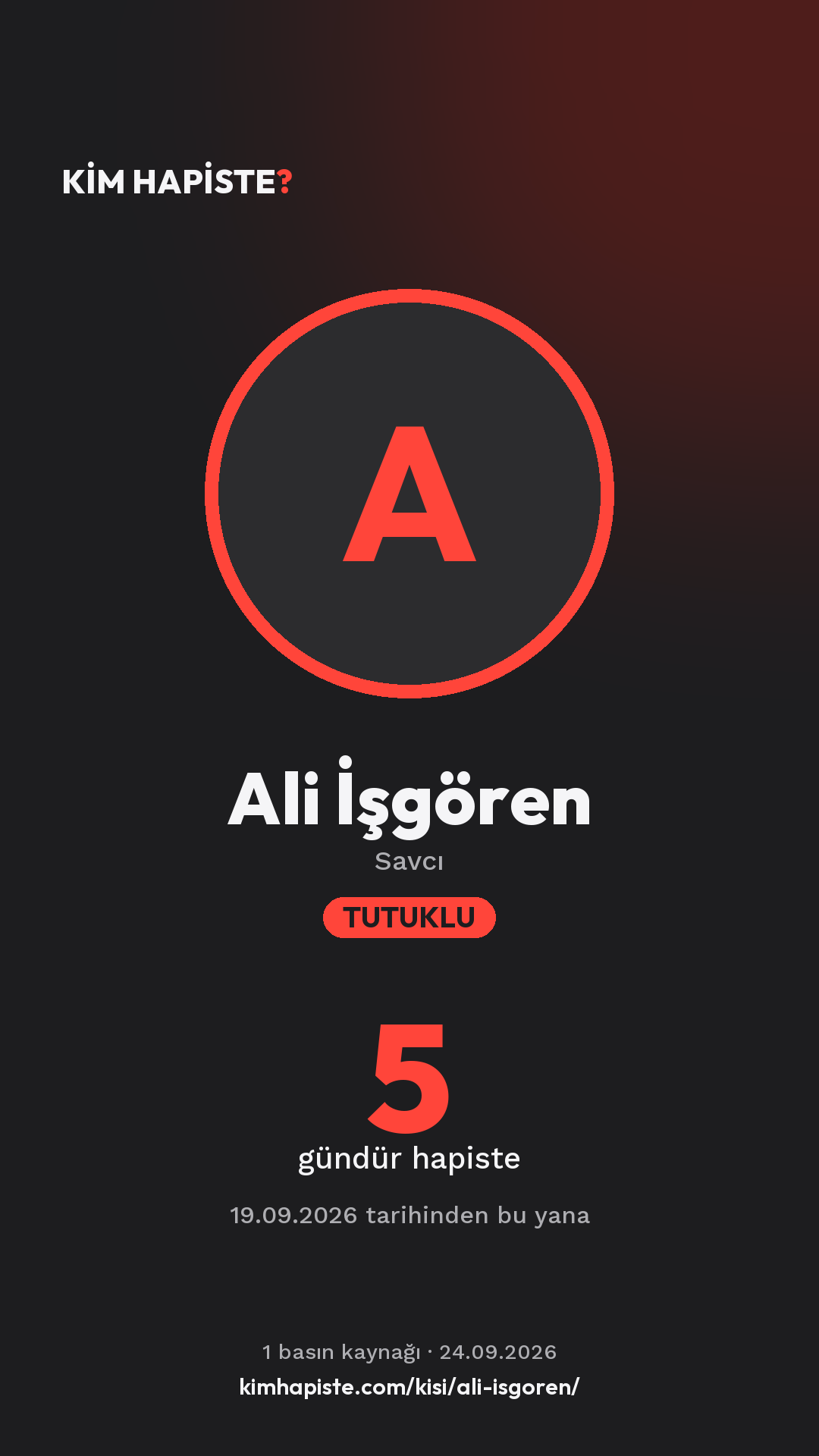 Ali İşgören paylaşım kartı