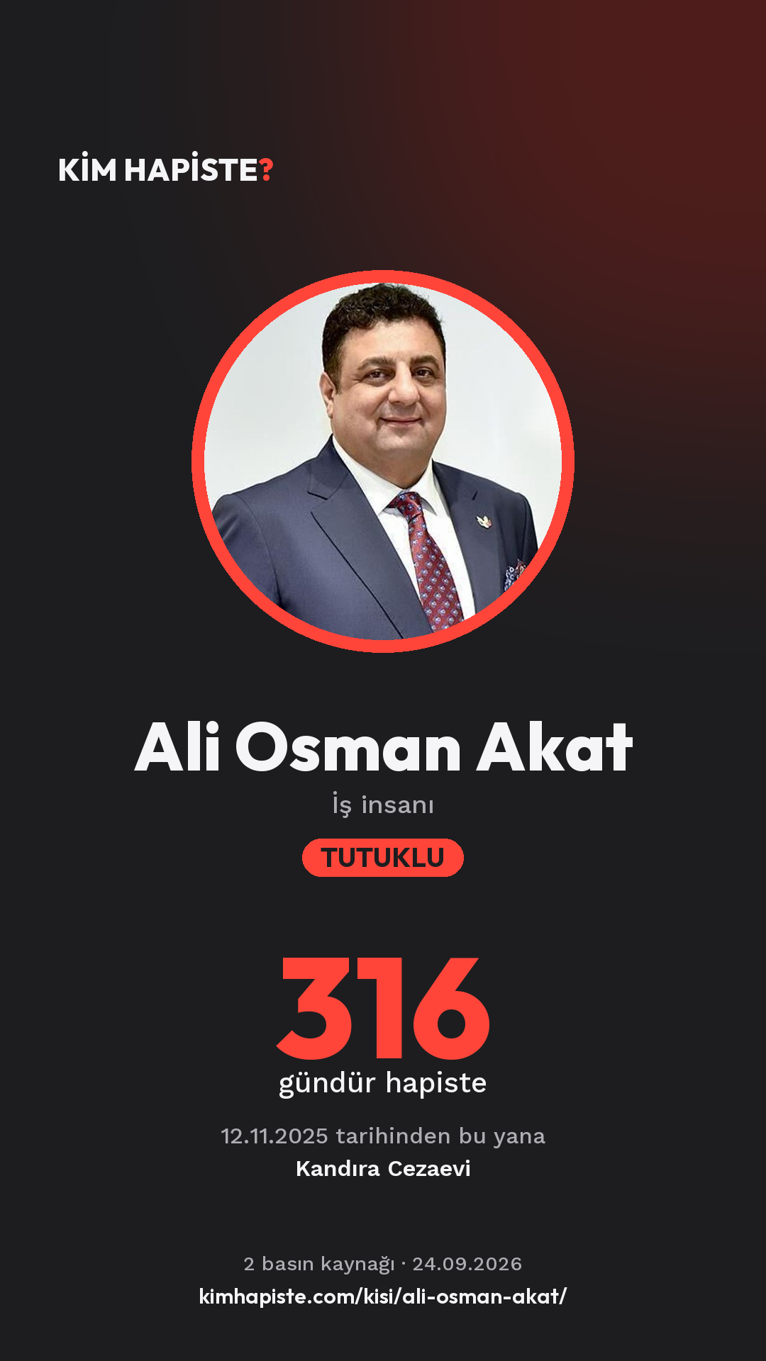 Ali Osman Akat paylaşım kartı