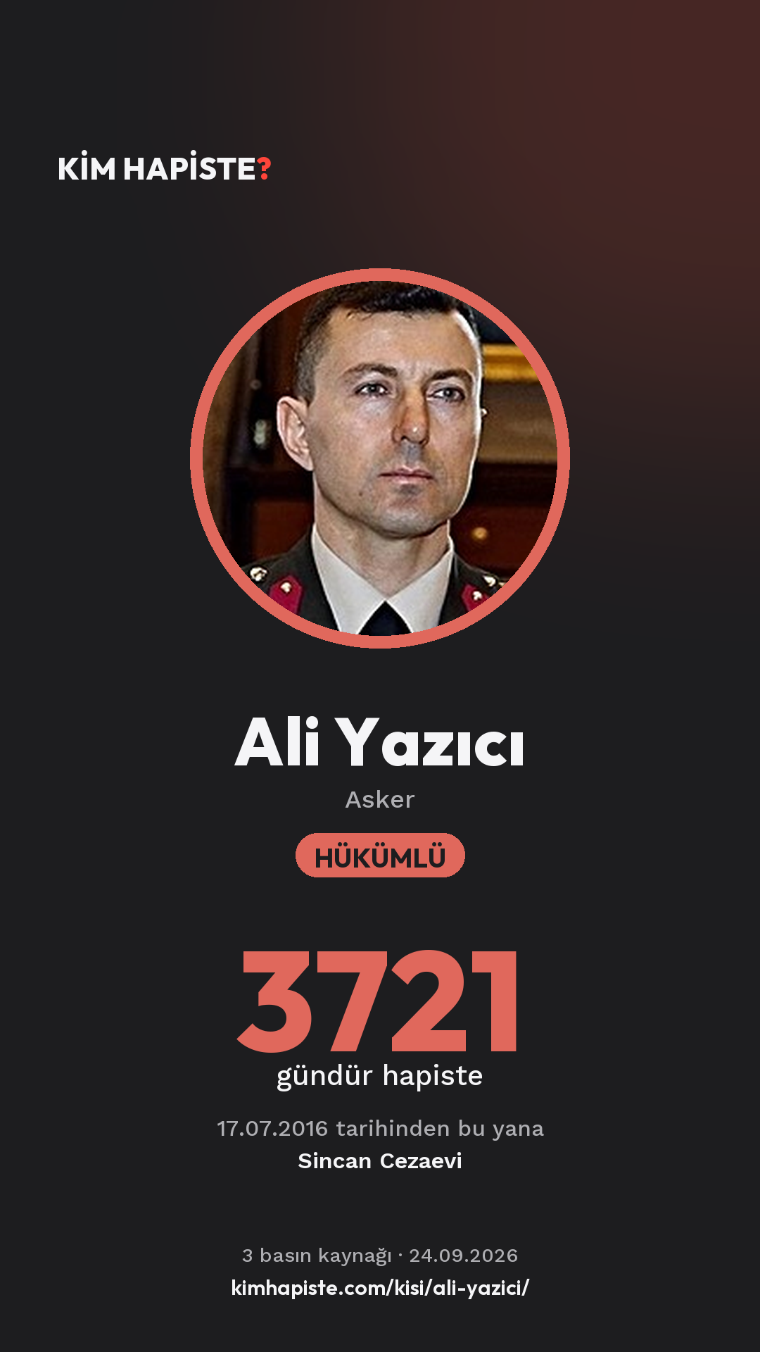 Ali Yazıcı paylaşım kartı