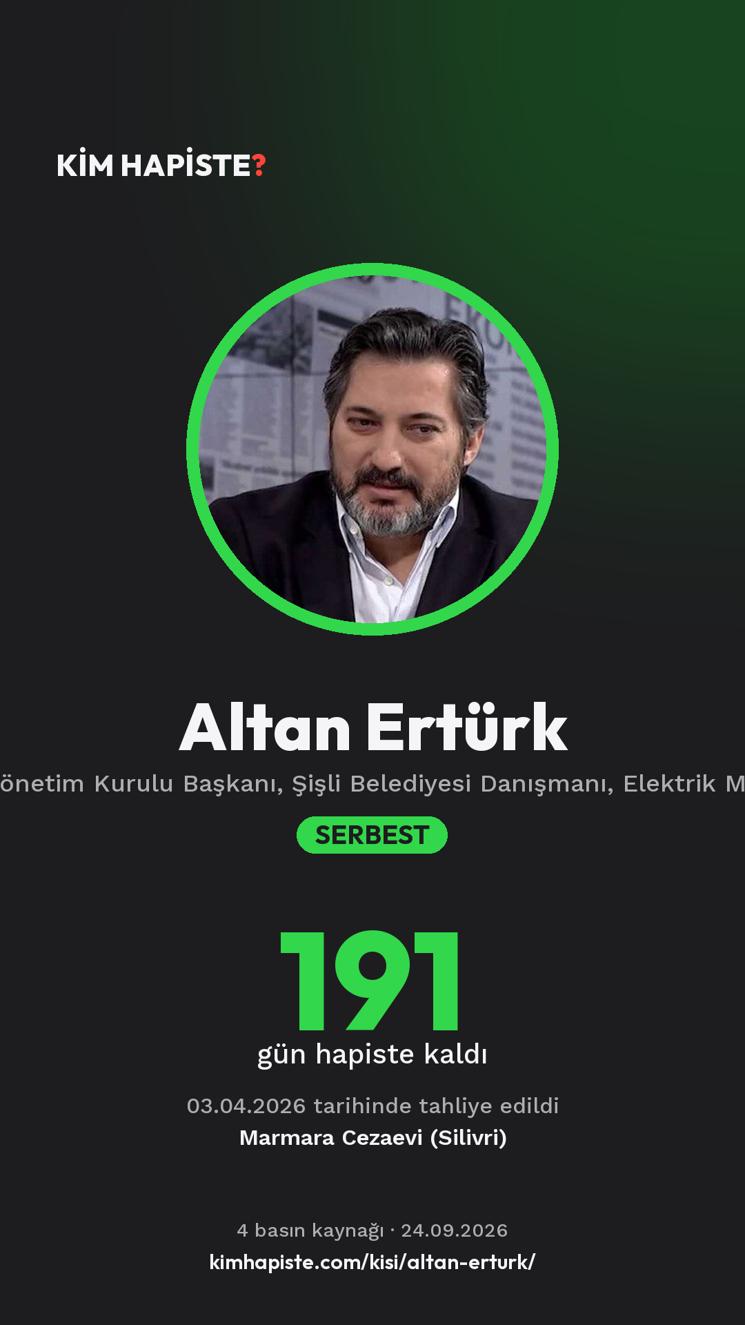 Altan Ertürk paylaşım kartı