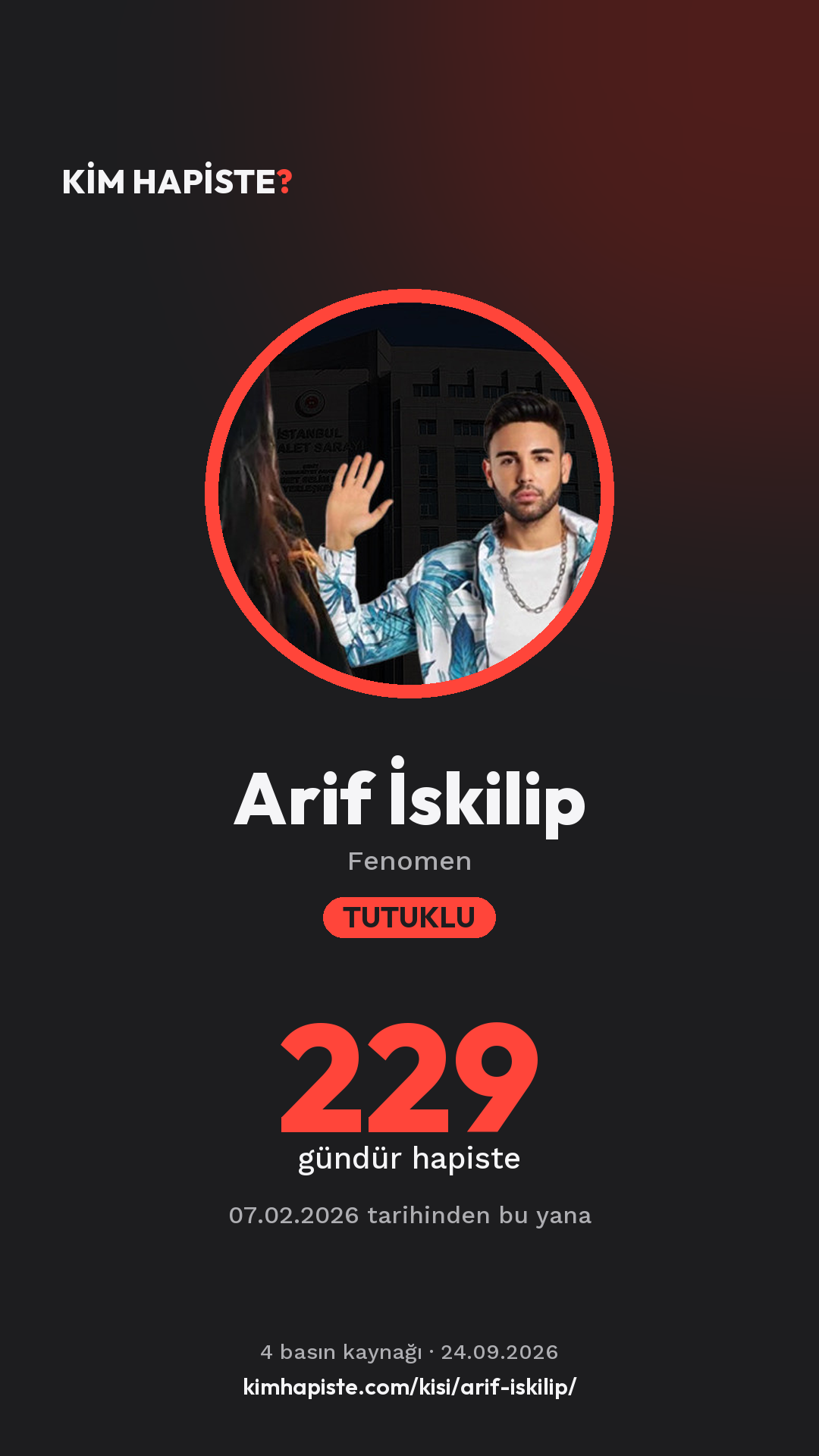 Arif İskilip paylaşım kartı