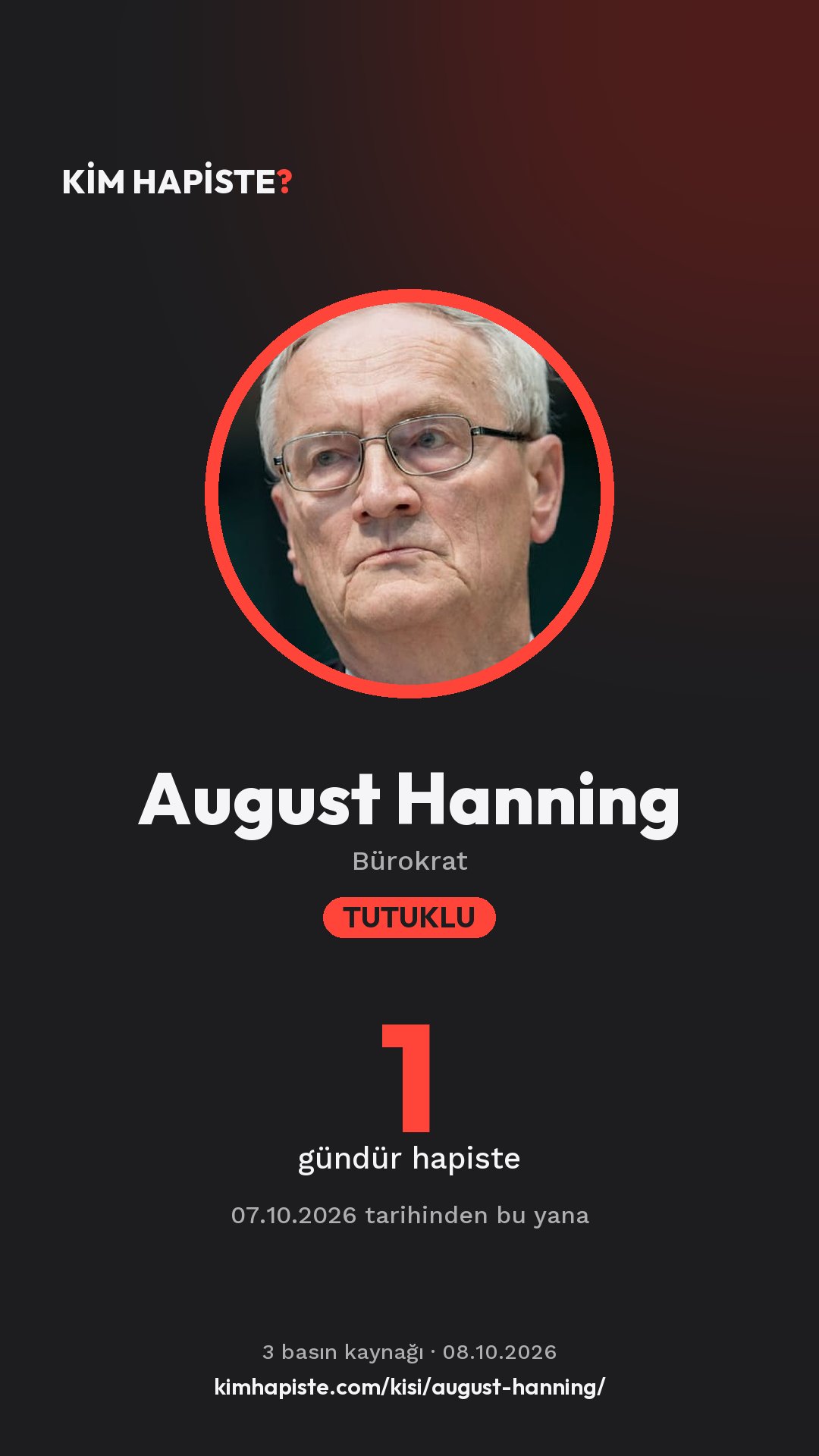 August Hanning paylaşım kartı