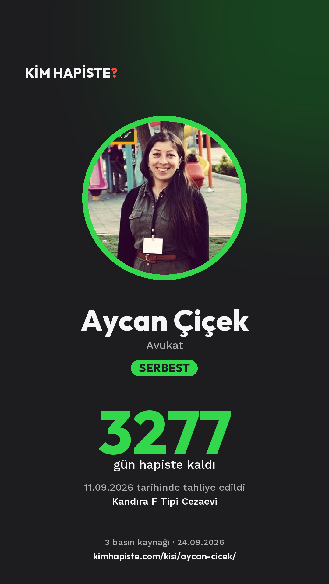 Aycan Çiçek paylaşım kartı