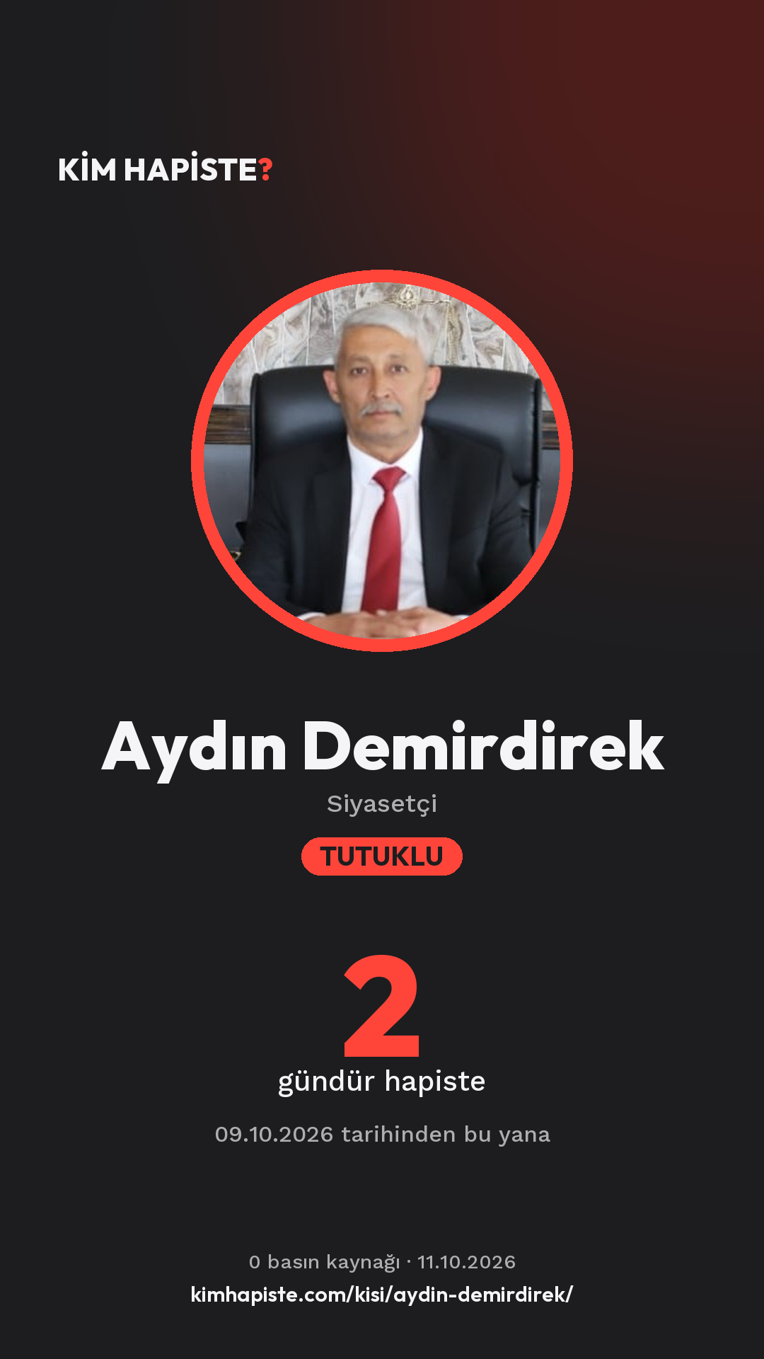 Aydın Demirdirek paylaşım kartı