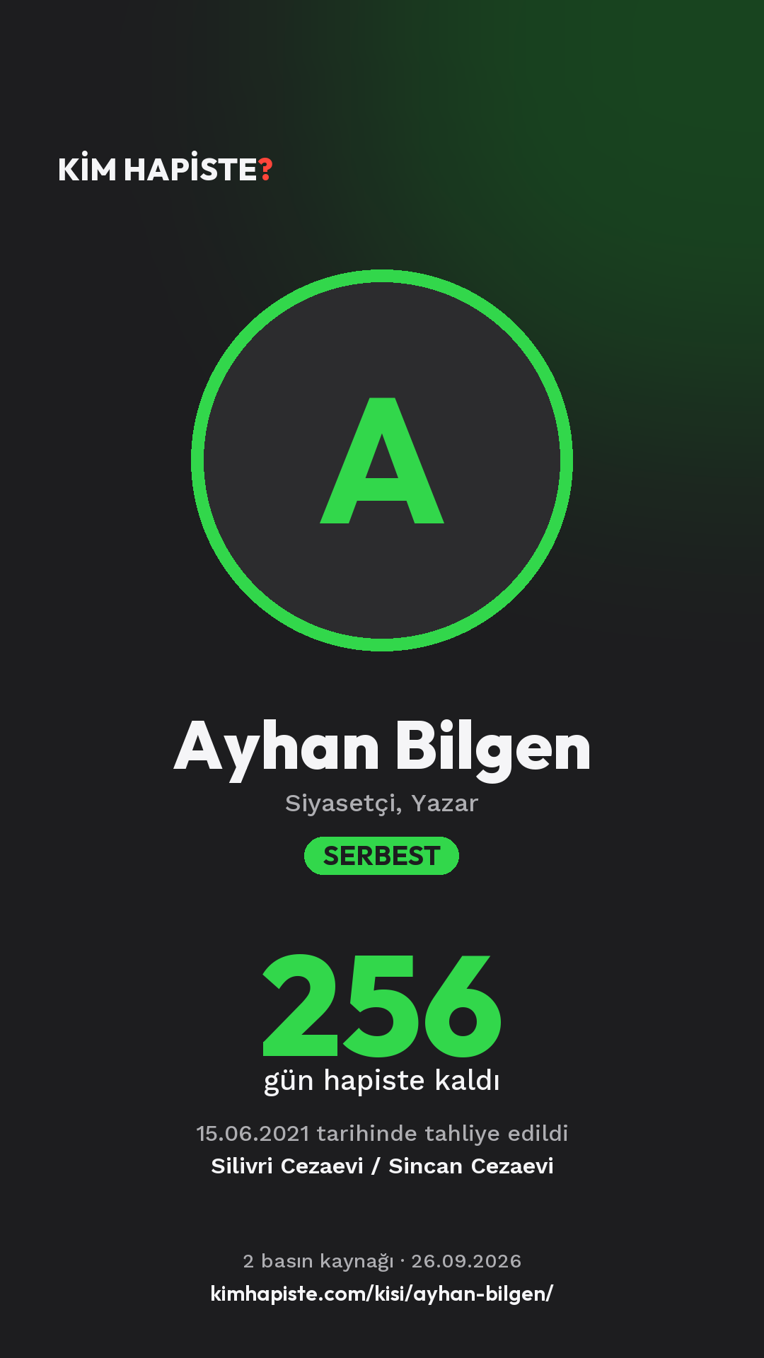 Ayhan Bilgen paylaşım kartı