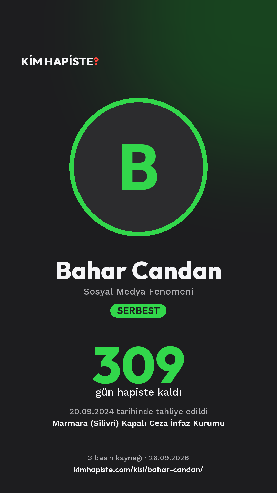 Bahar Candan paylaşım kartı