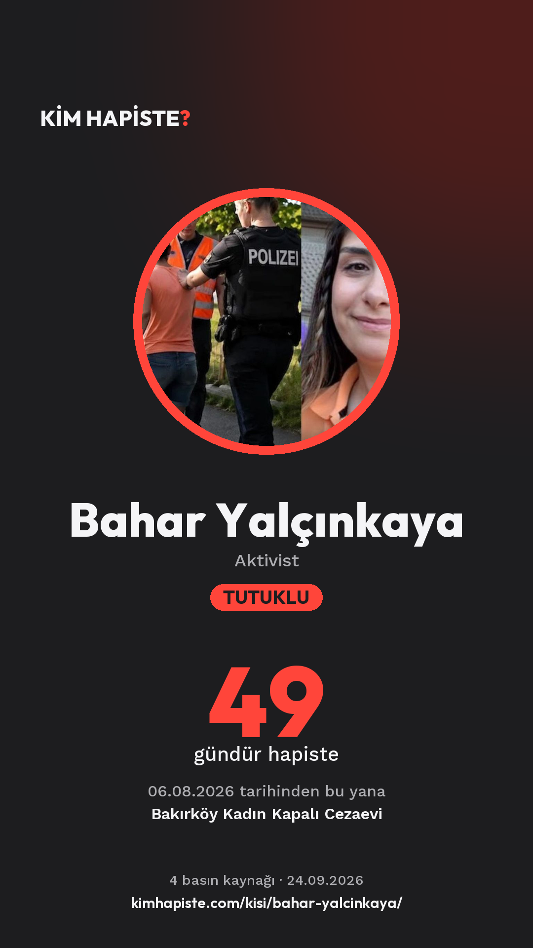 Bahar Yalçınkaya paylaşım kartı
