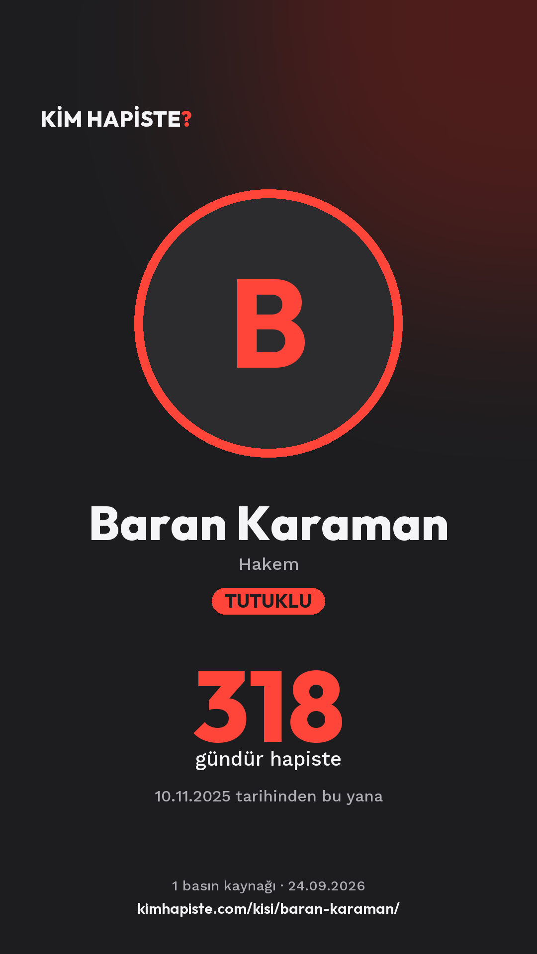 Baran Karaman paylaşım kartı