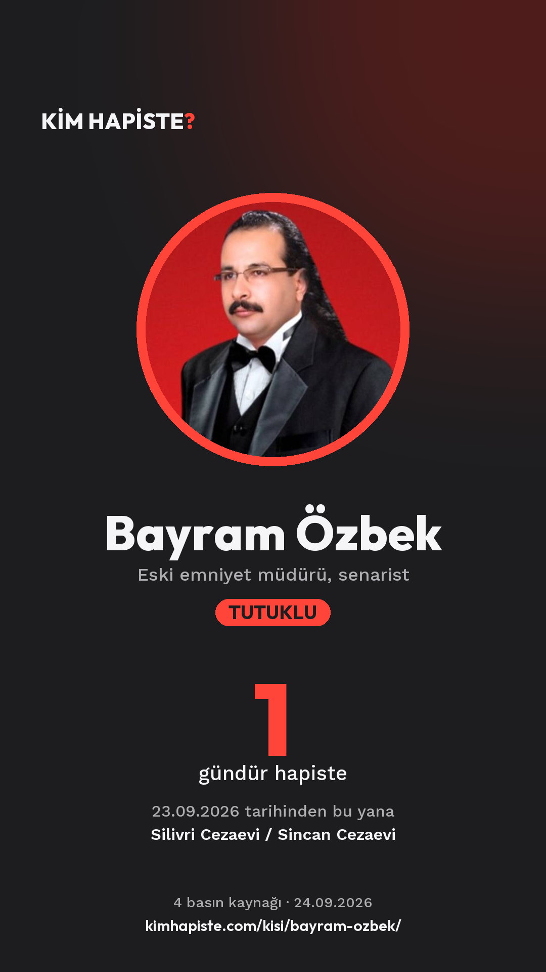 Bayram Özbek paylaşım kartı