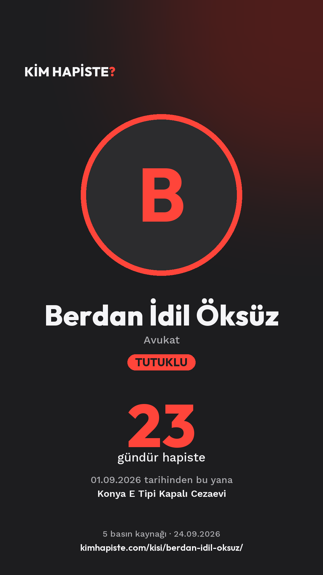Berdan İdil Öksüz paylaşım kartı