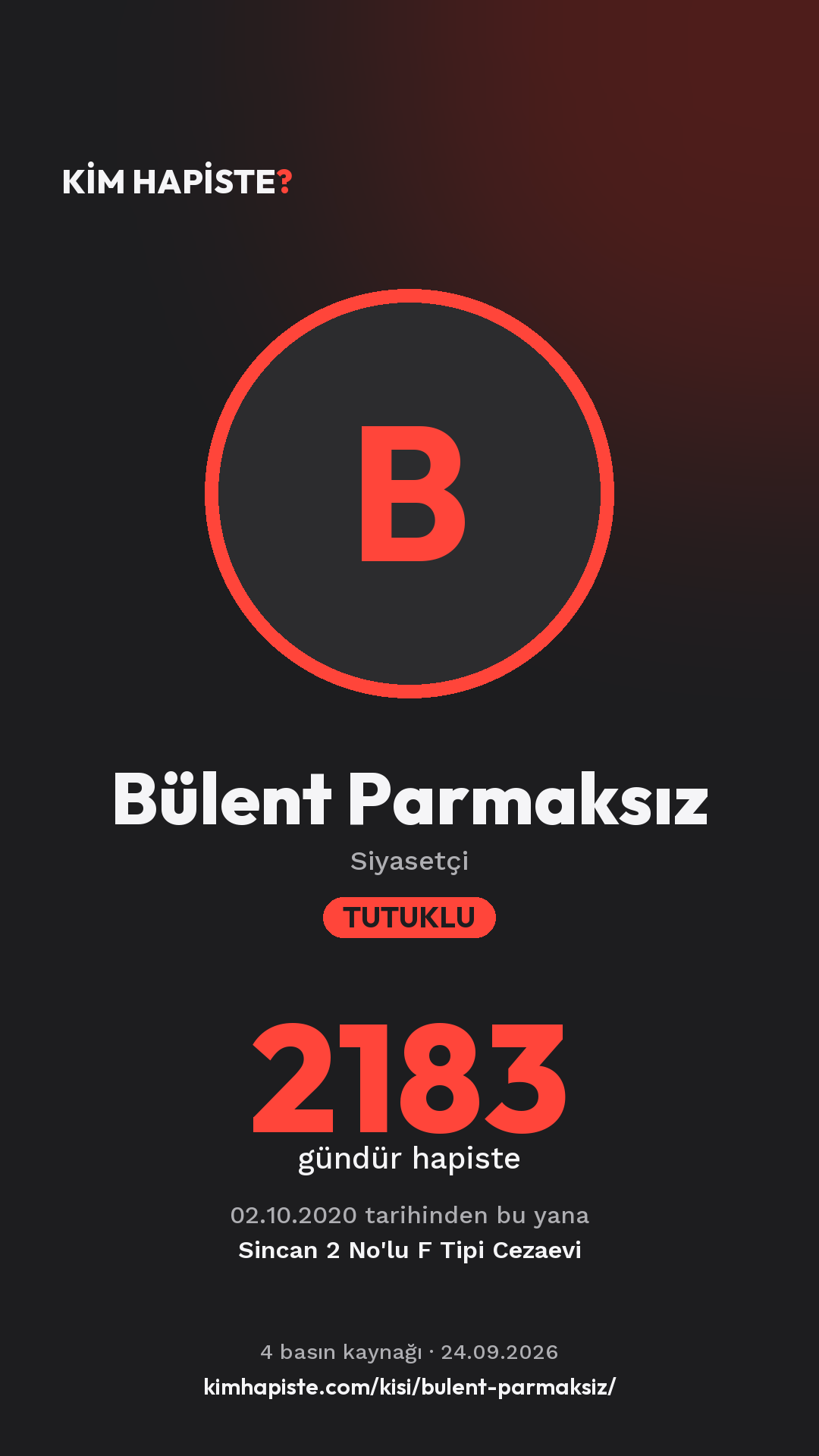 Bülent Parmaksız paylaşım kartı