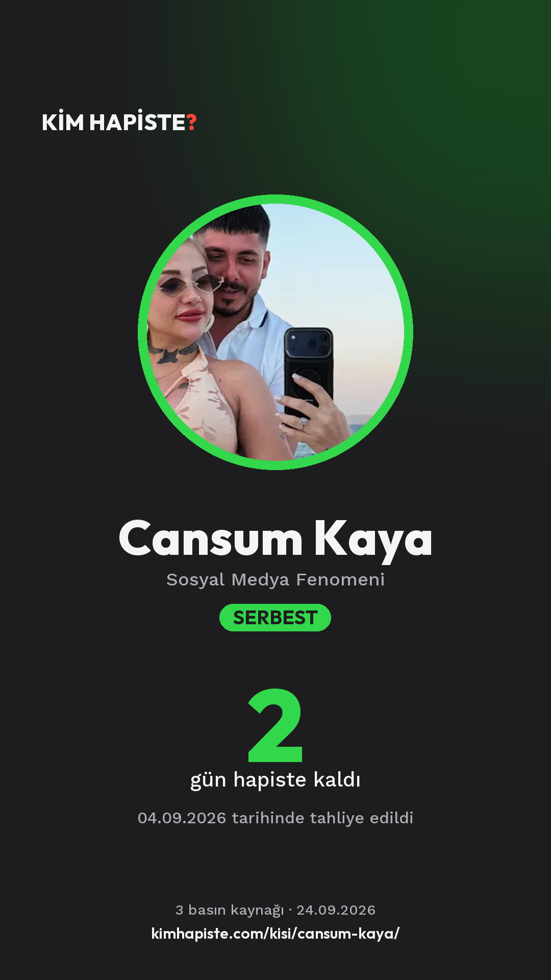 Cansum Kaya paylaşım kartı