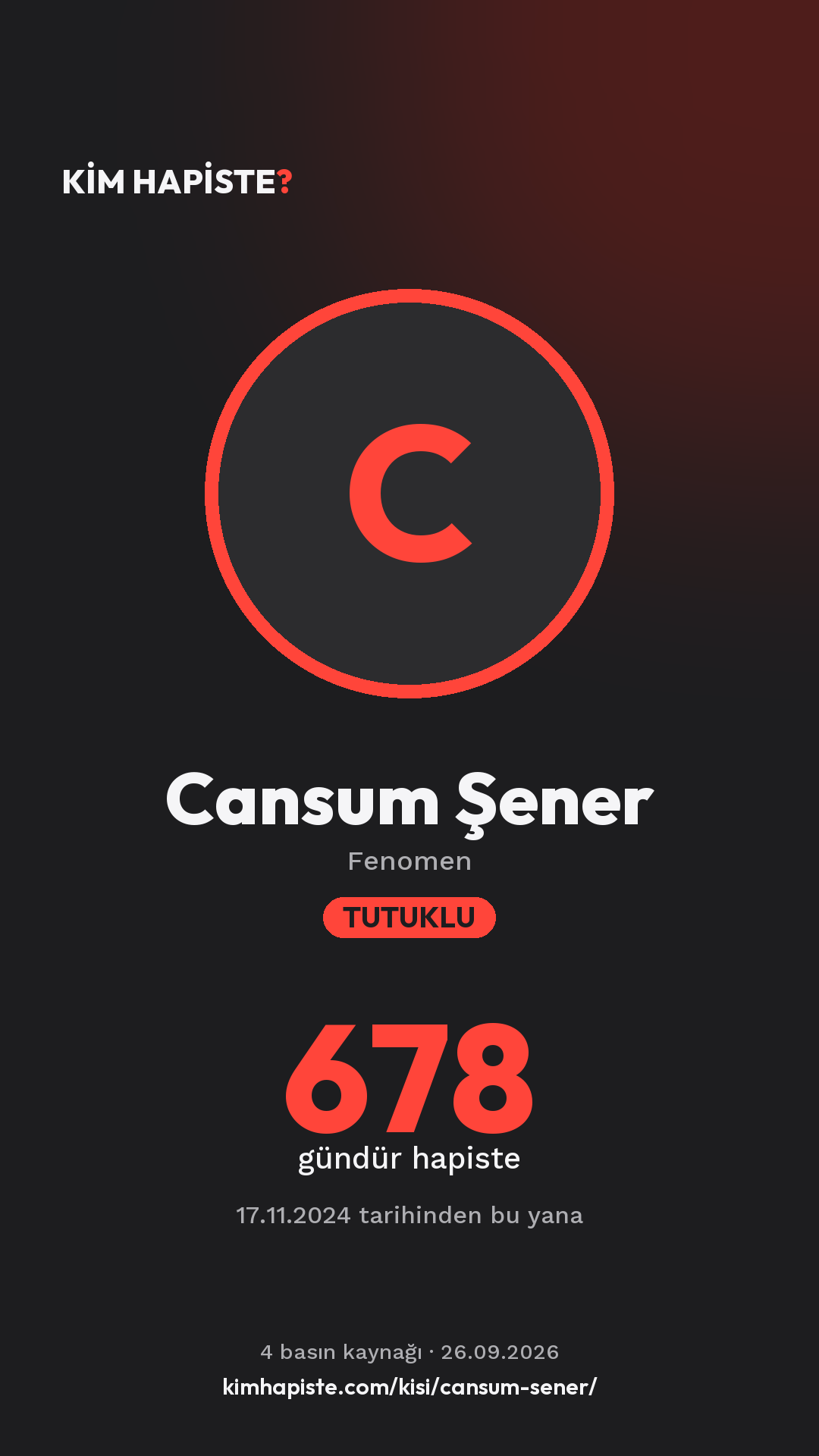 Cansum Şener paylaşım kartı