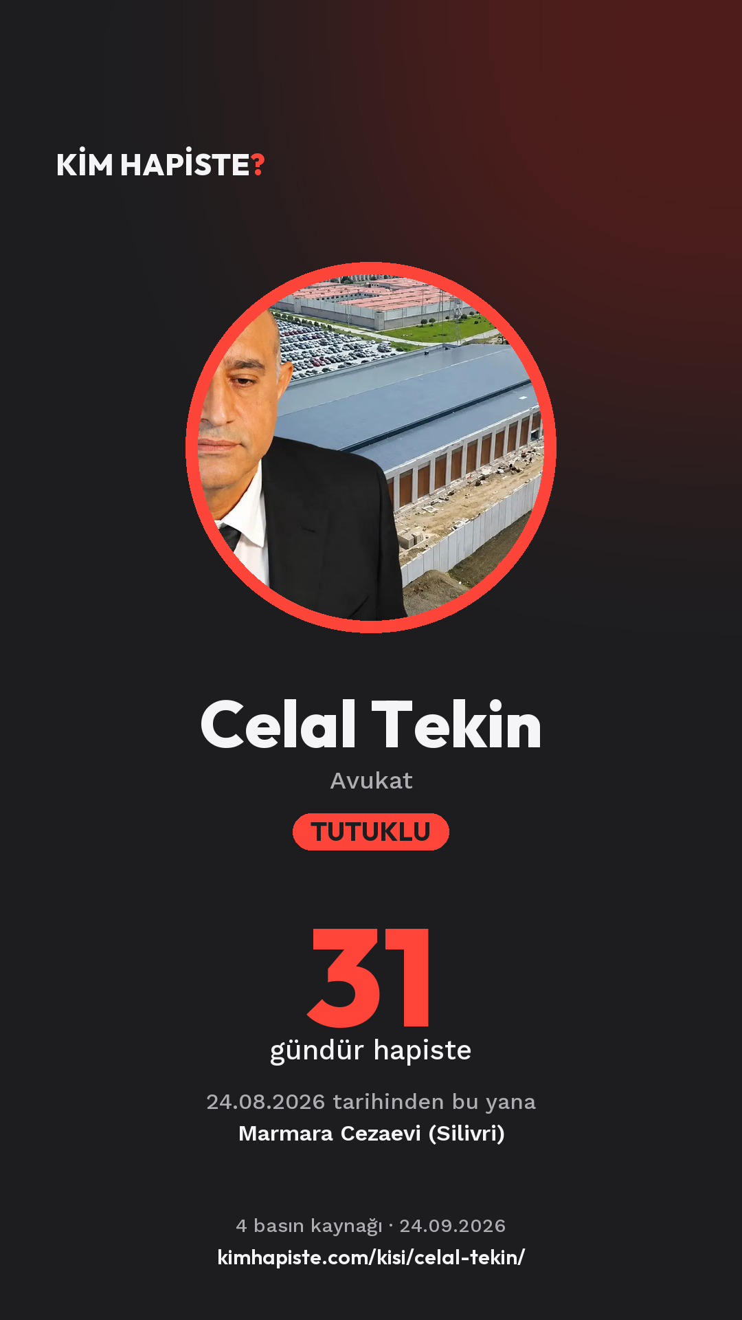 Celal Tekin paylaşım kartı