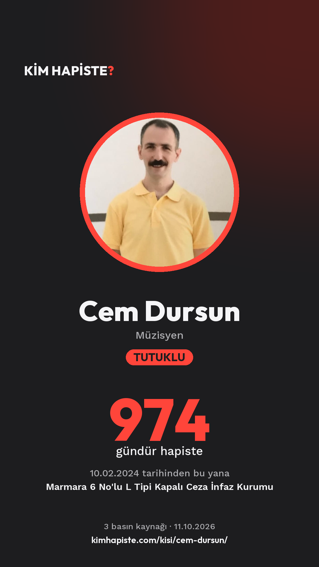 Cem Dursun paylaşım kartı