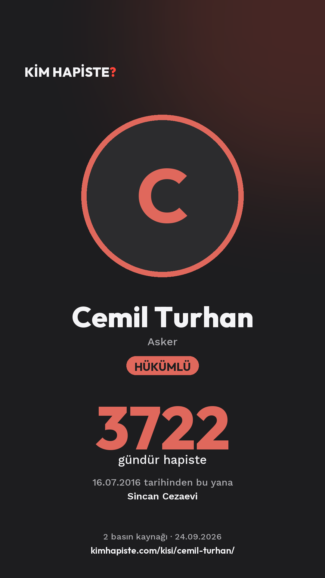 Cemil Turhan paylaşım kartı