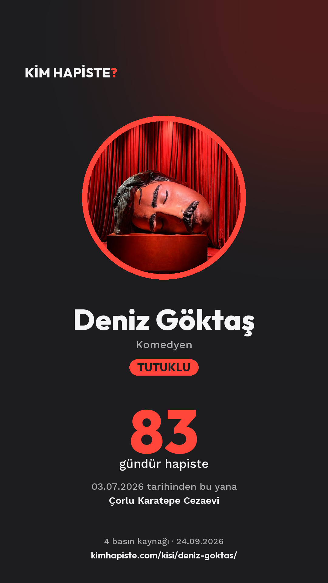 Deniz Göktaş paylaşım kartı