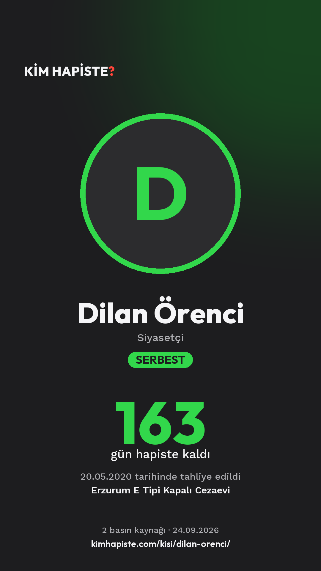 Dilan Örenci paylaşım kartı
