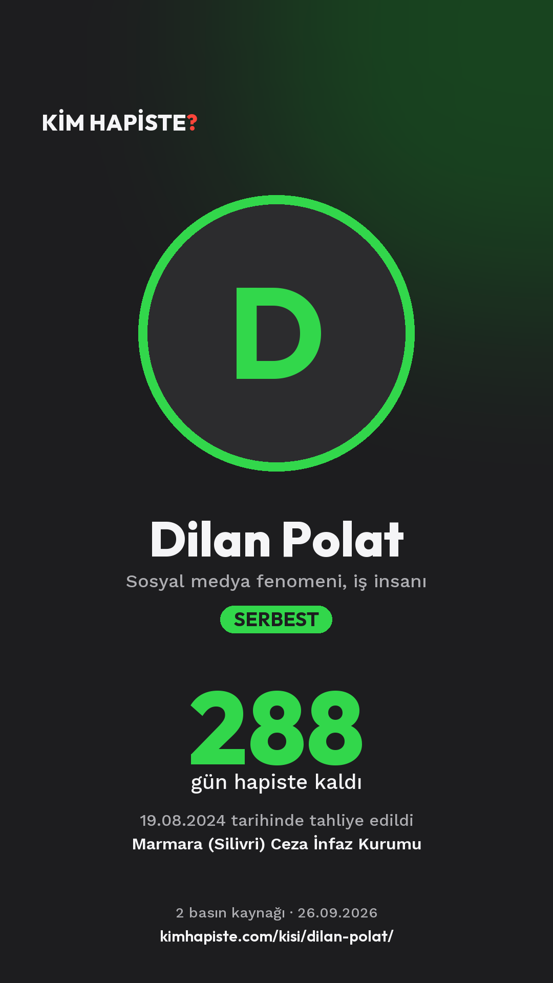 Dilan Polat paylaşım kartı