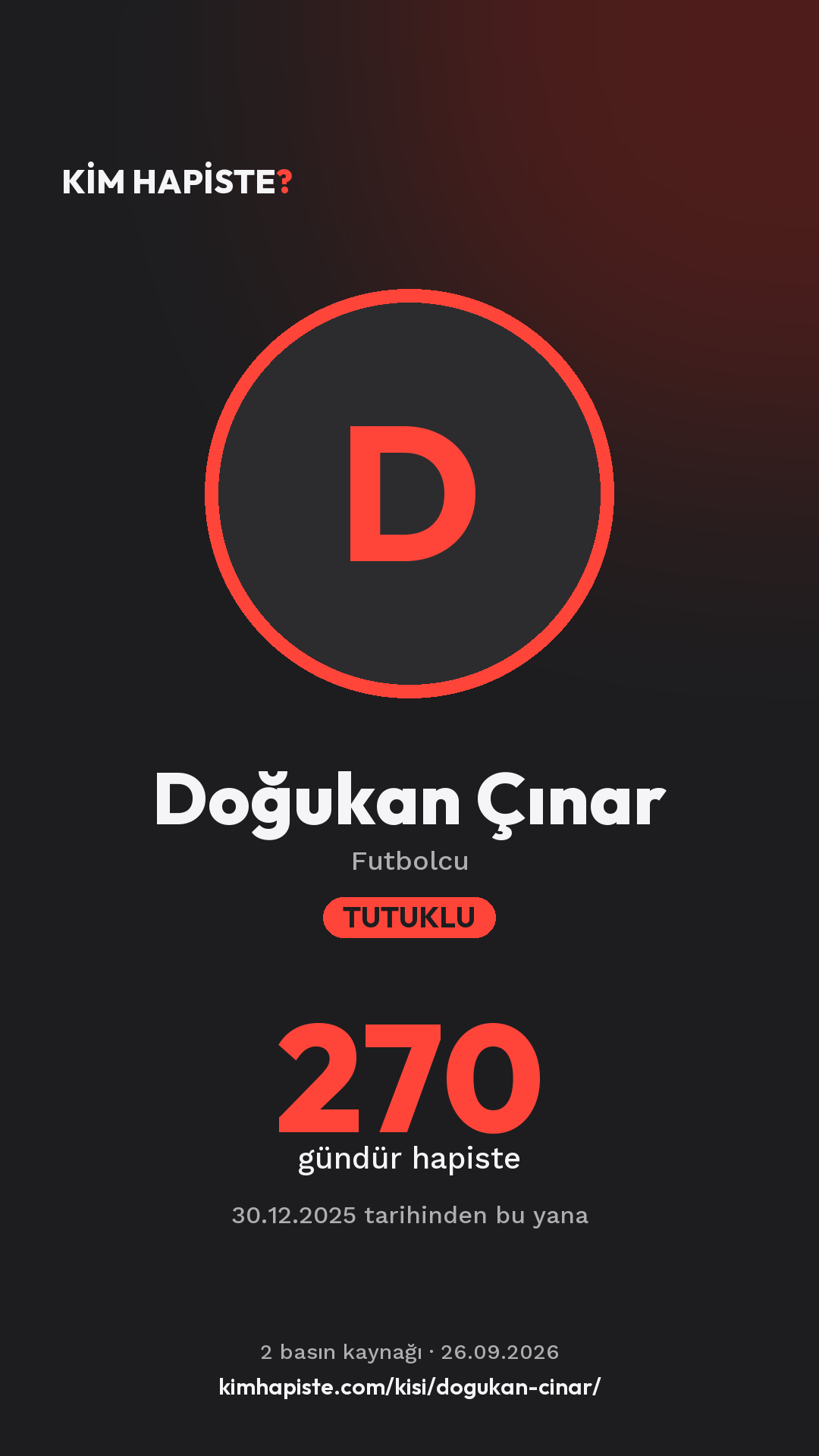 Doğukan Çınar paylaşım kartı