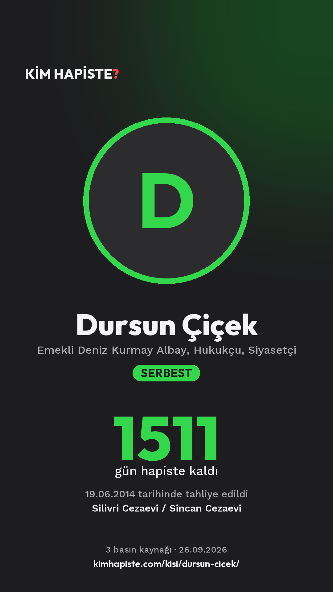 Dursun Çiçek paylaşım kartı