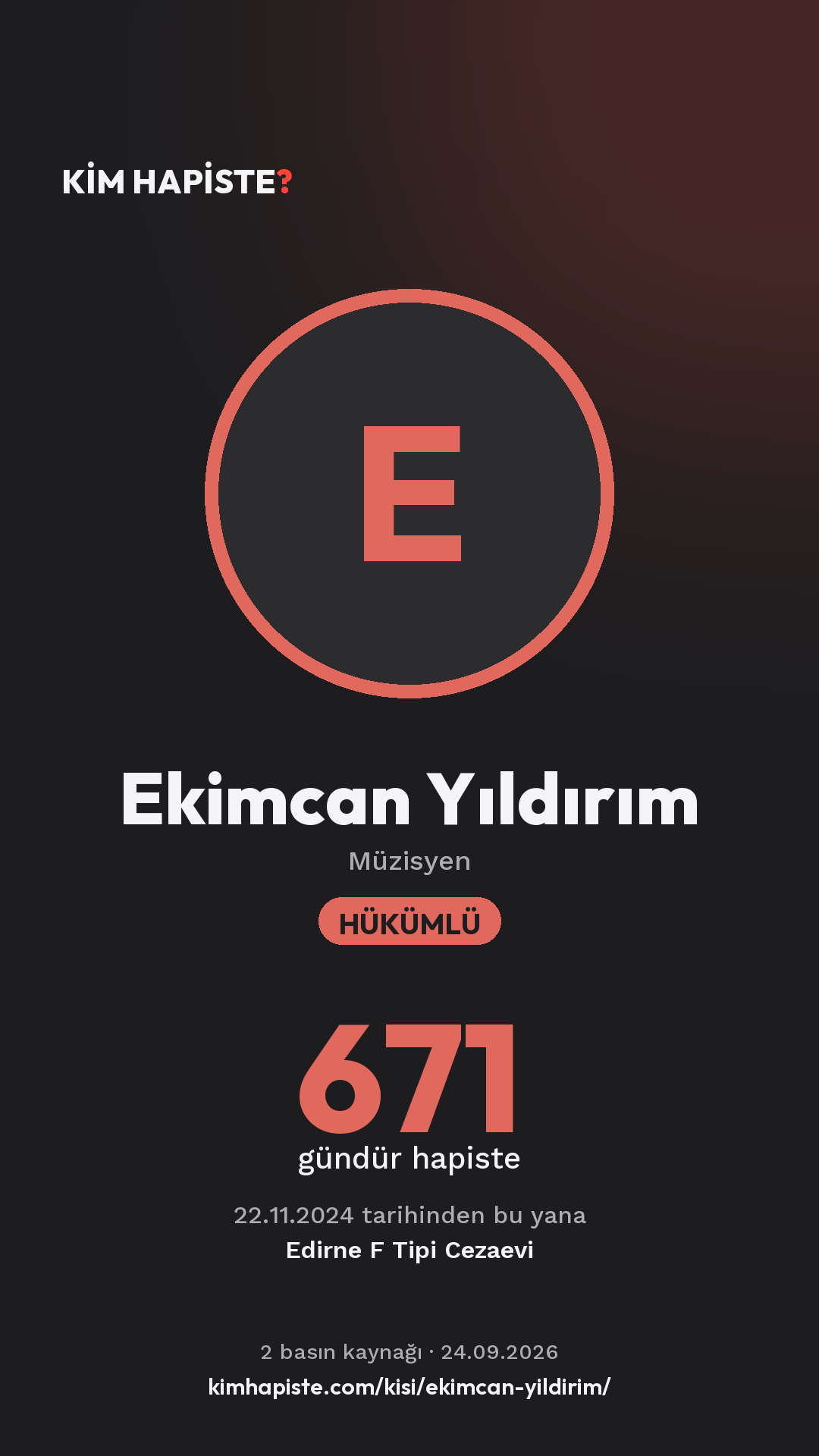 Ekimcan Yıldırım paylaşım kartı