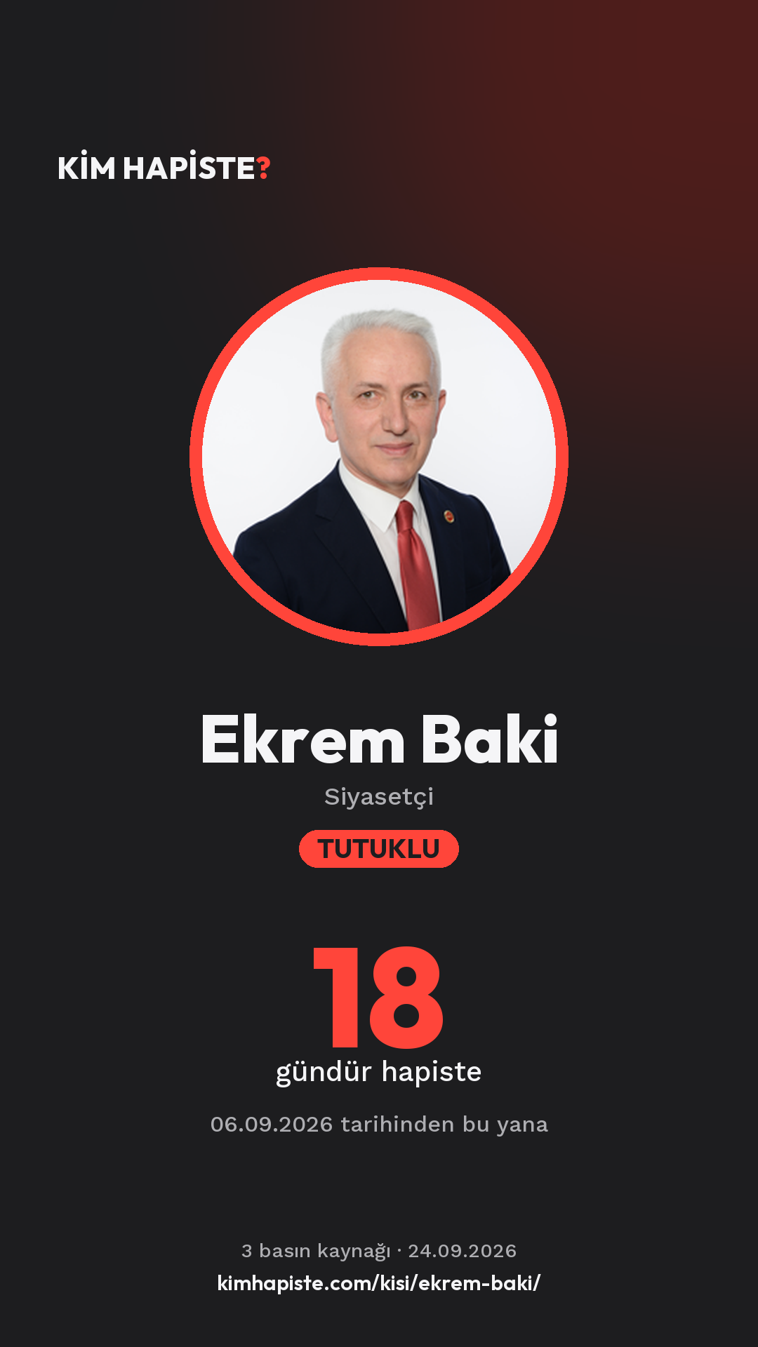 Ekrem Baki paylaşım kartı