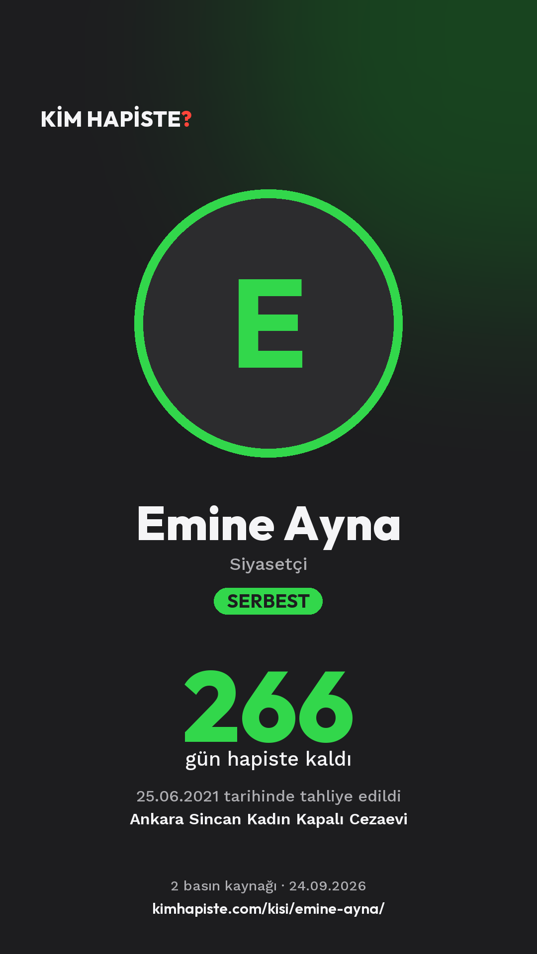 Emine Ayna paylaşım kartı