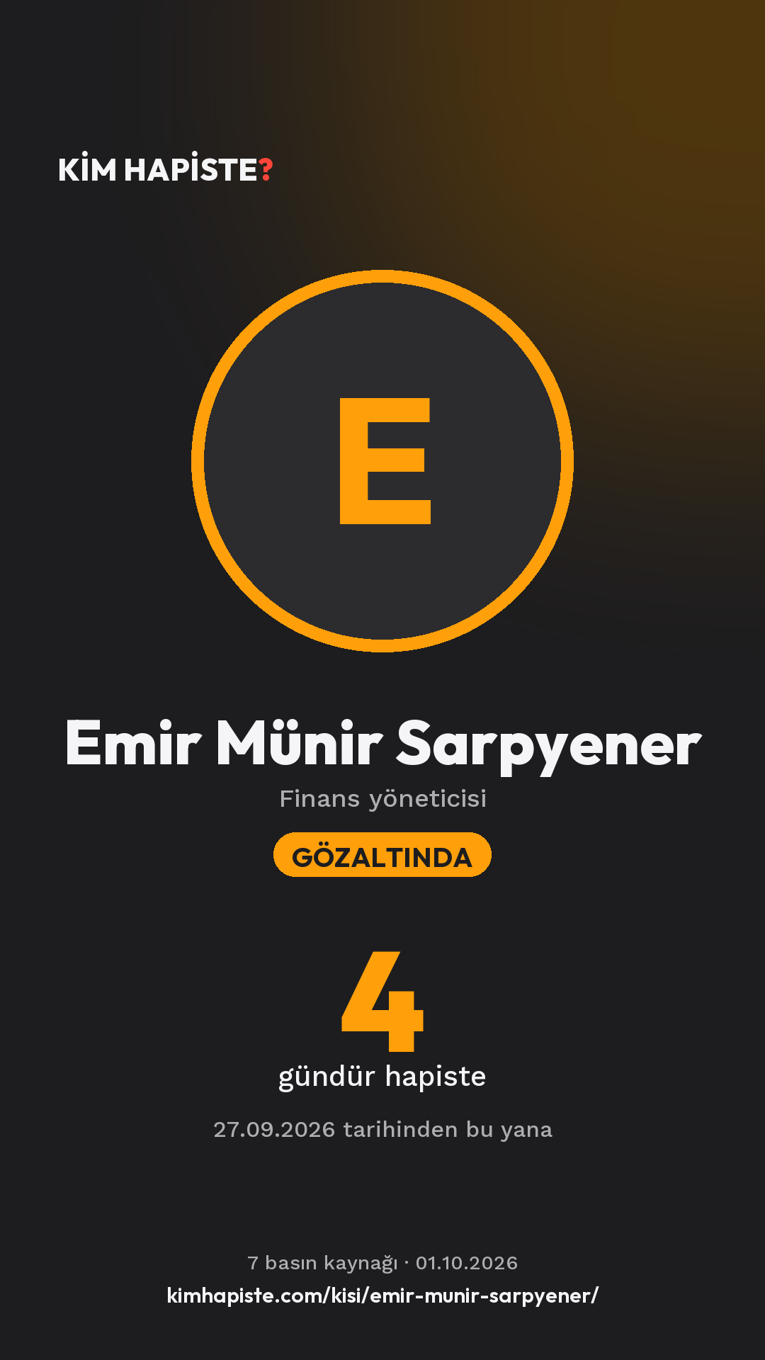 Emir Münir Sarpyener paylaşım kartı