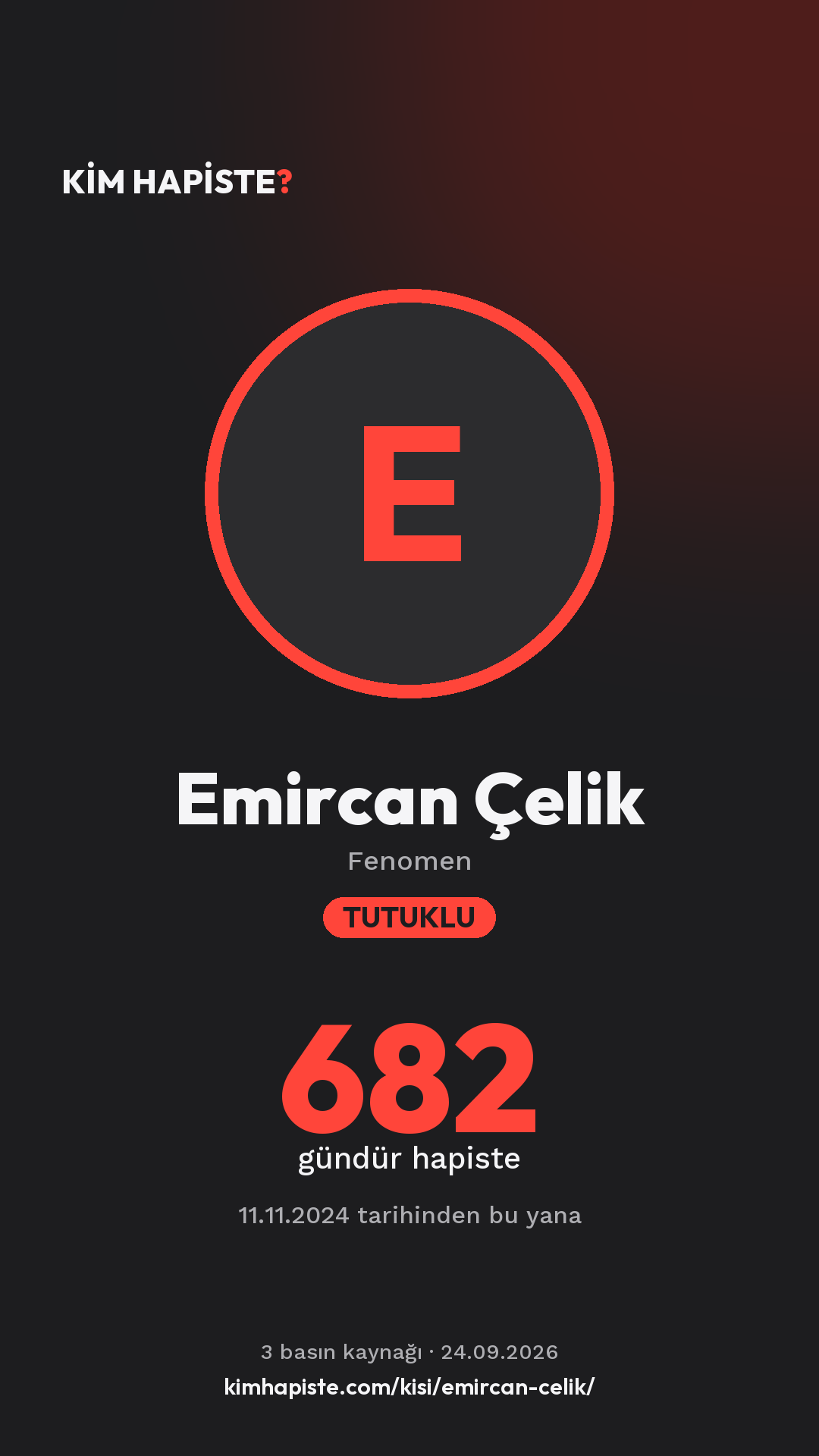 Emircan Çelik paylaşım kartı