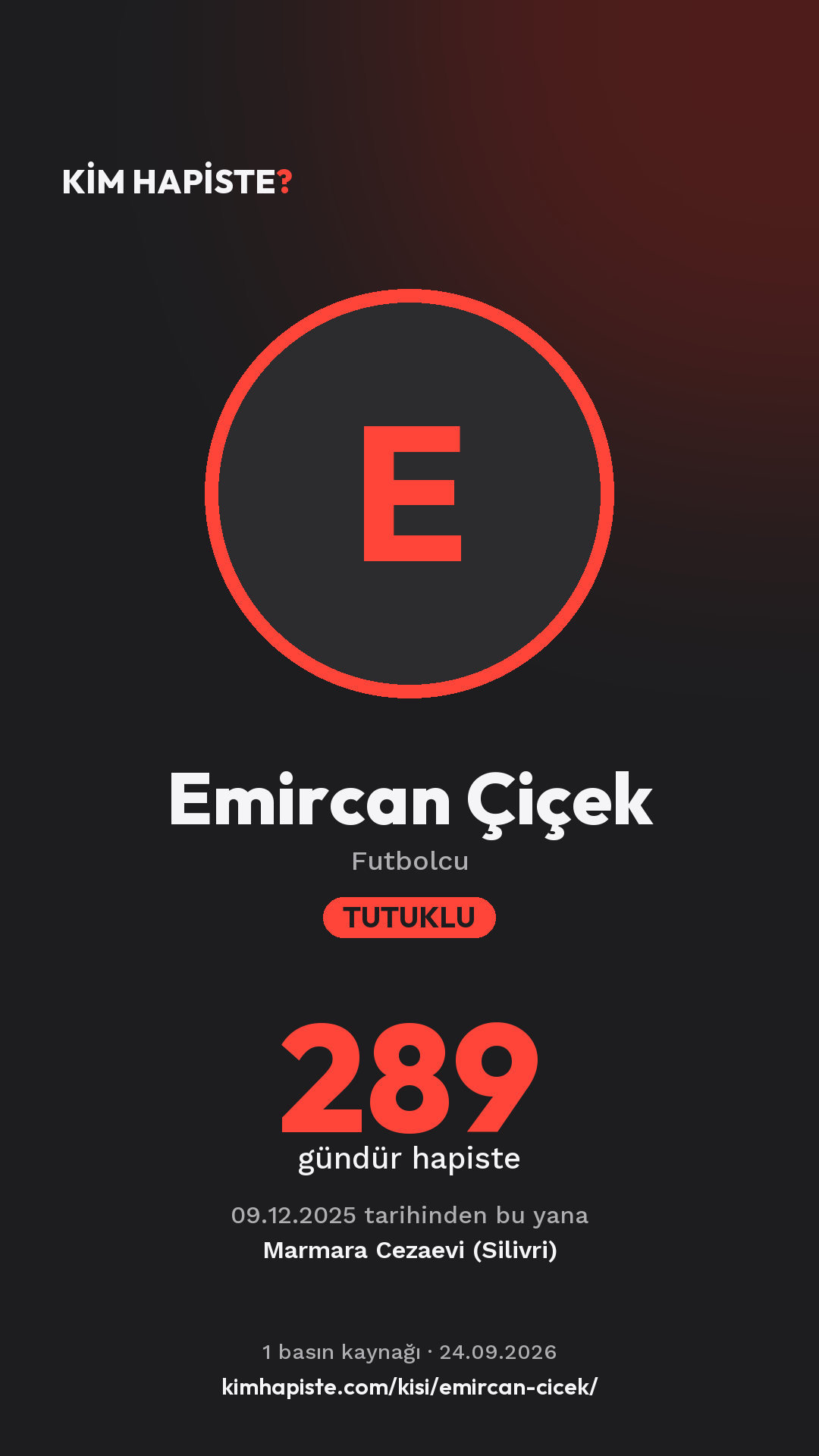 Emircan Çiçek paylaşım kartı