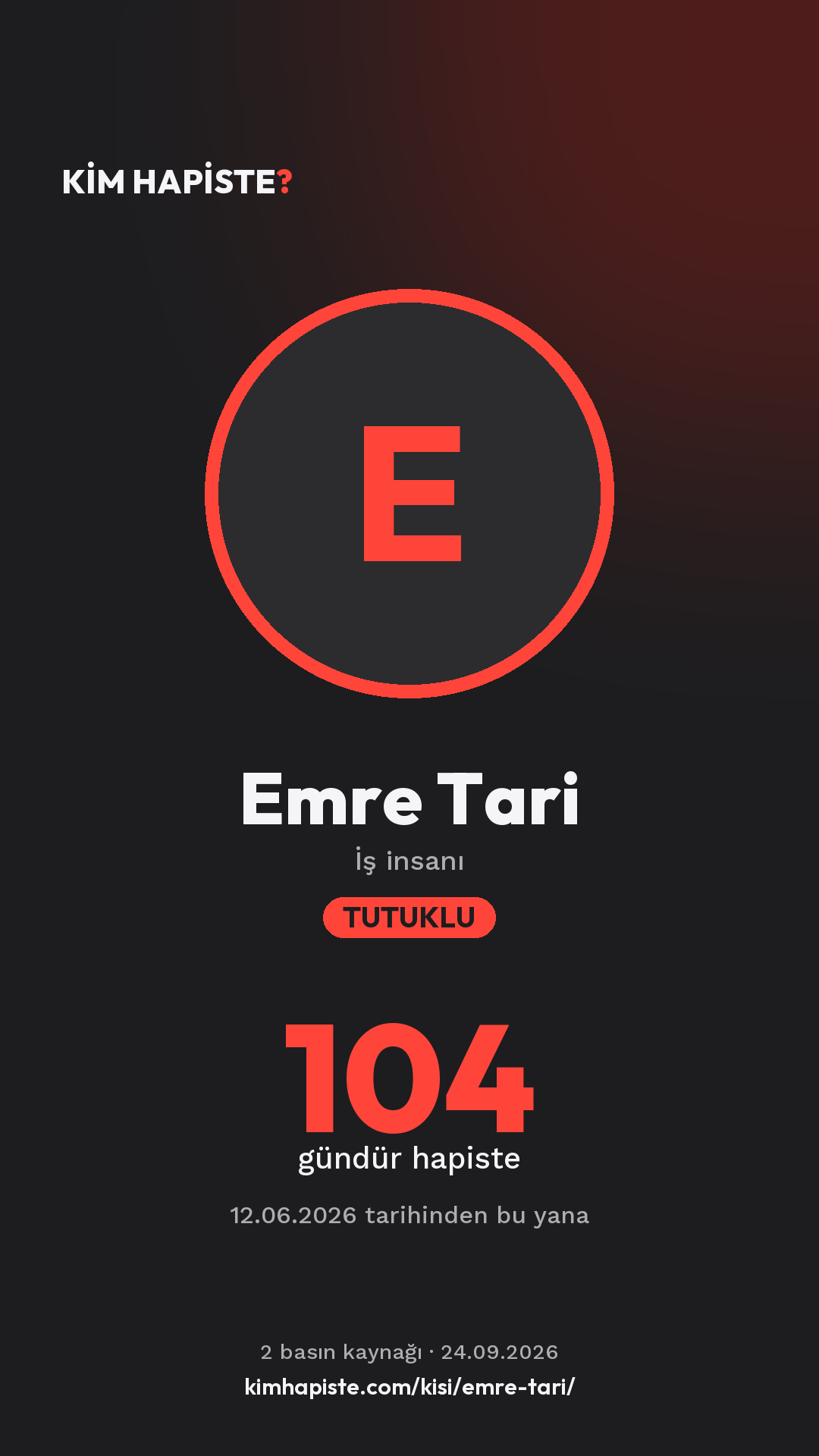Emre Tari paylaşım kartı