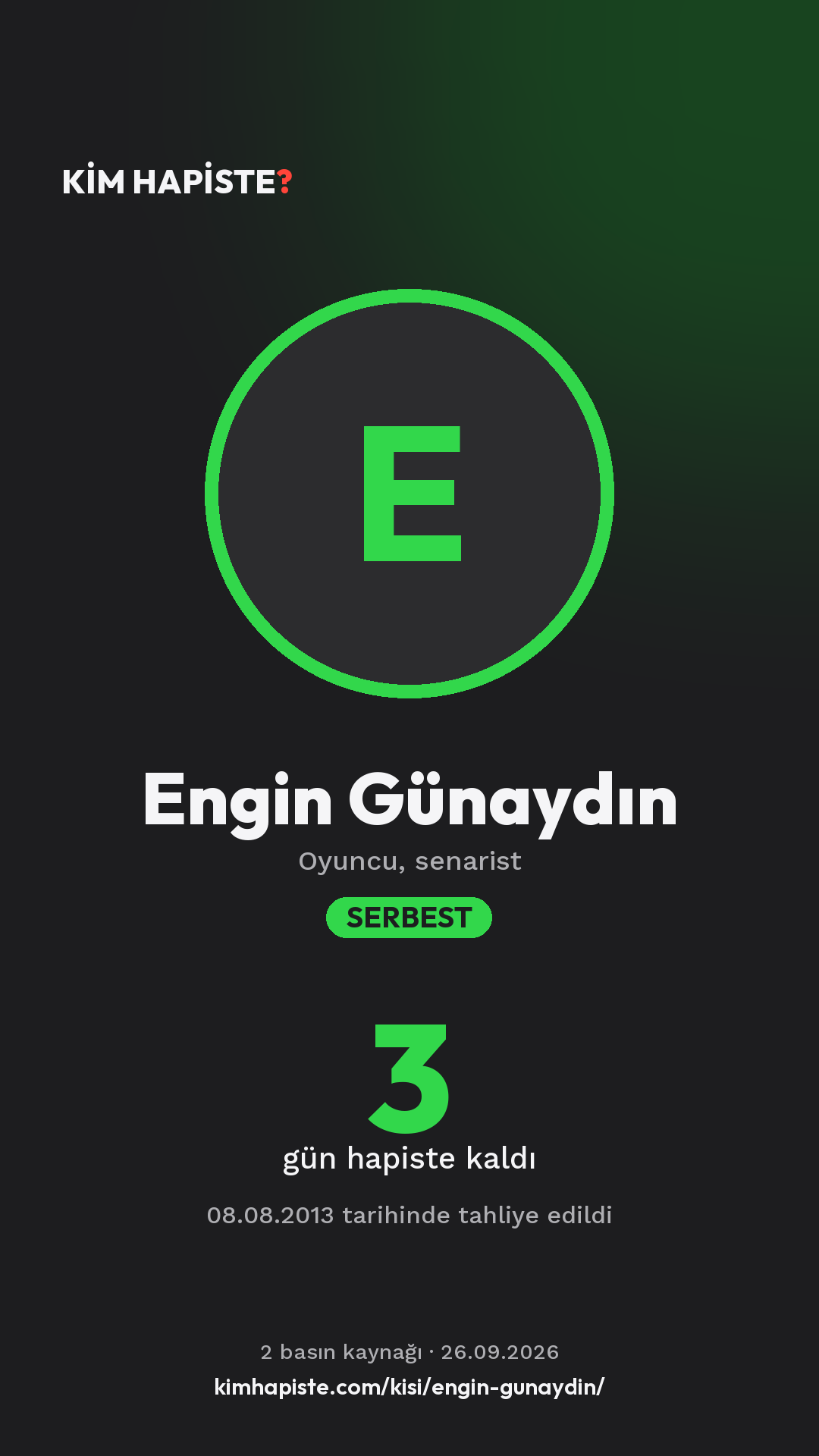 Engin Günaydın paylaşım kartı