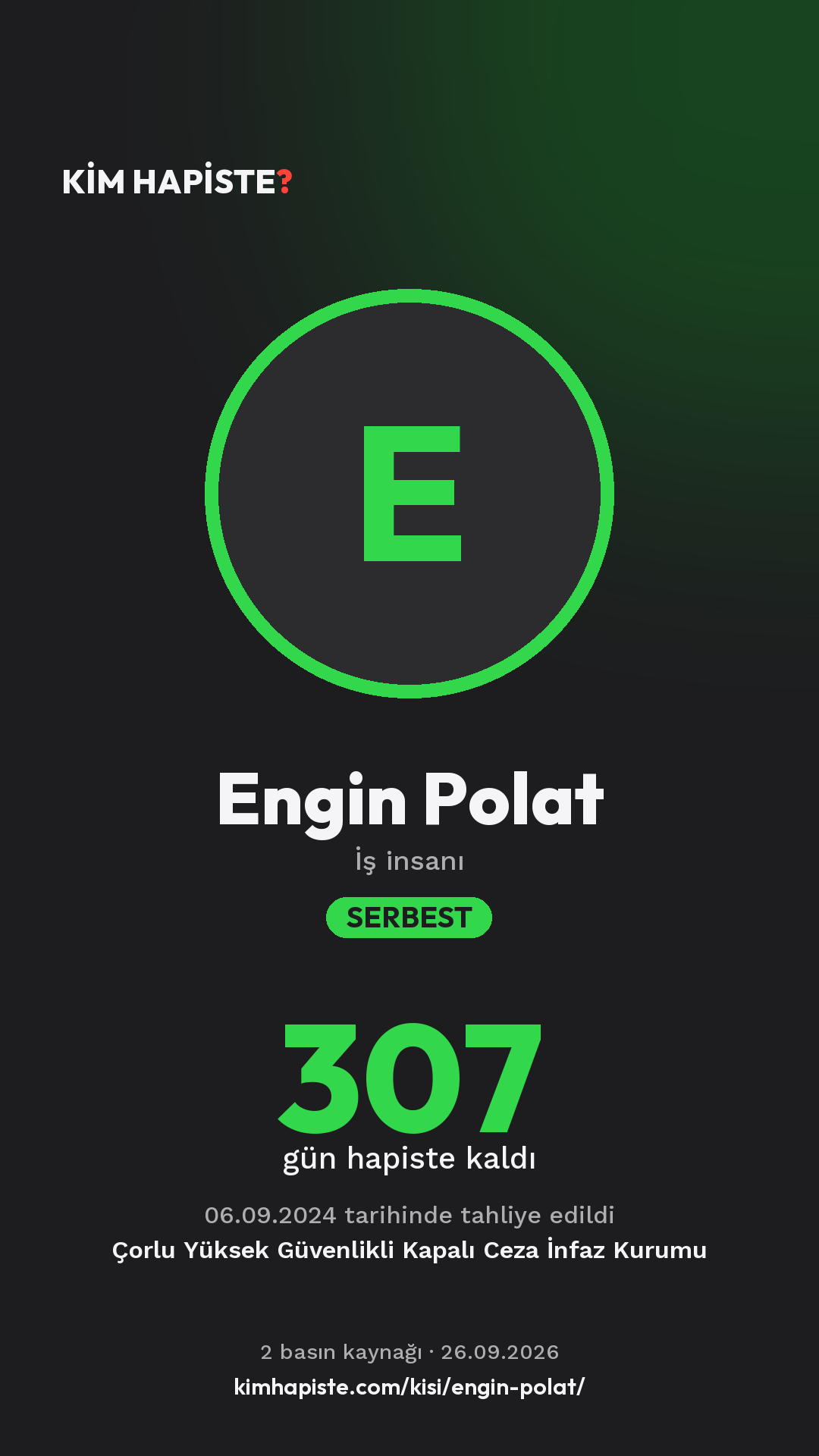 Engin Polat paylaşım kartı