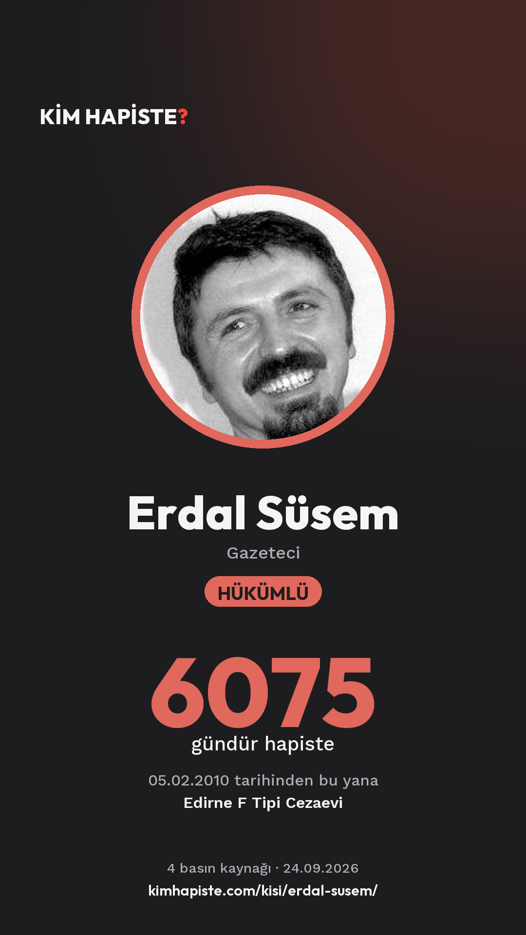 Erdal Süsem paylaşım kartı