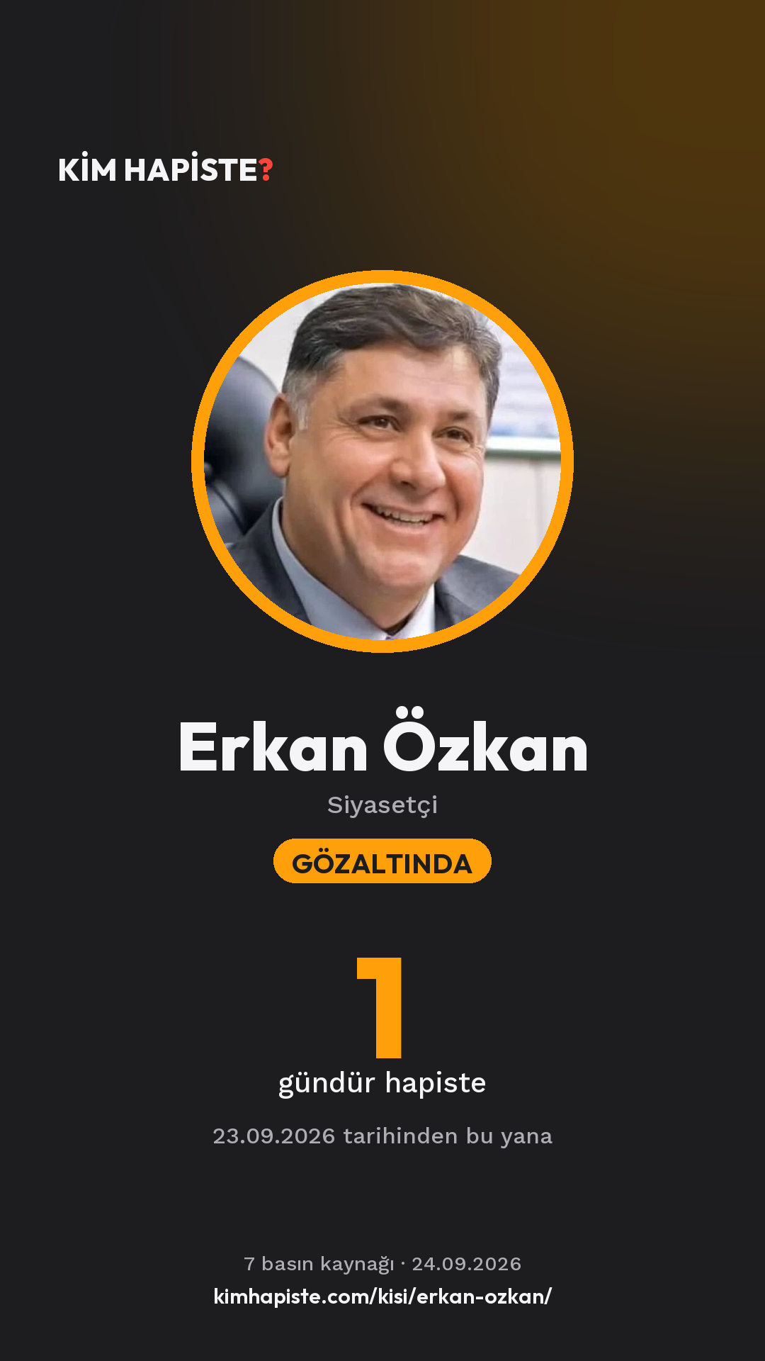 Erkan Özkan paylaşım kartı