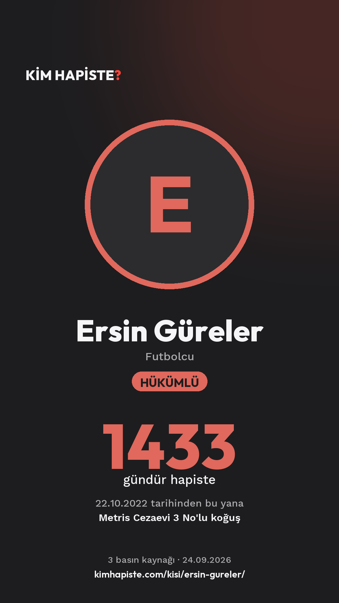 Ersin Güreler paylaşım kartı