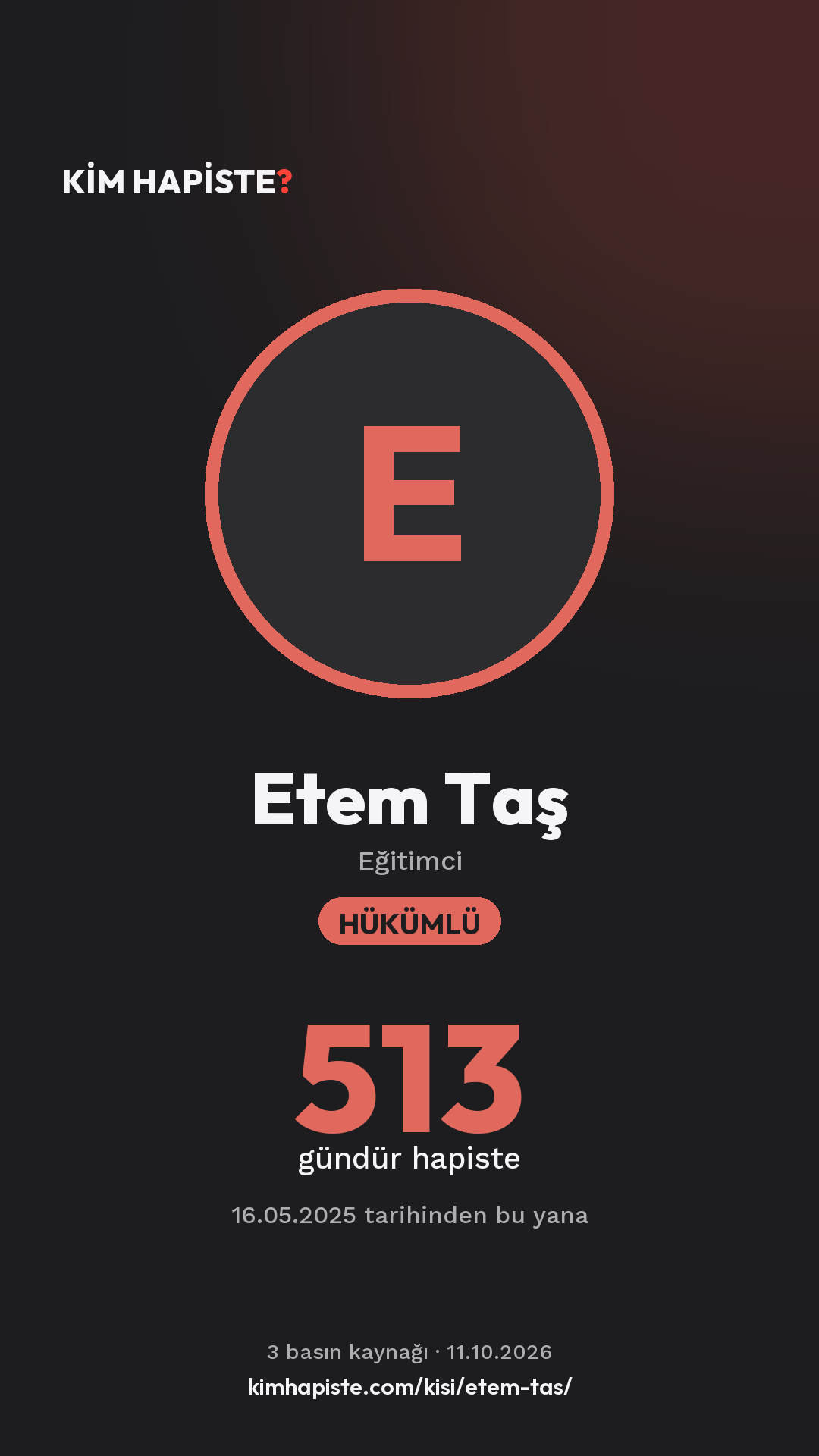 Etem Taş paylaşım kartı