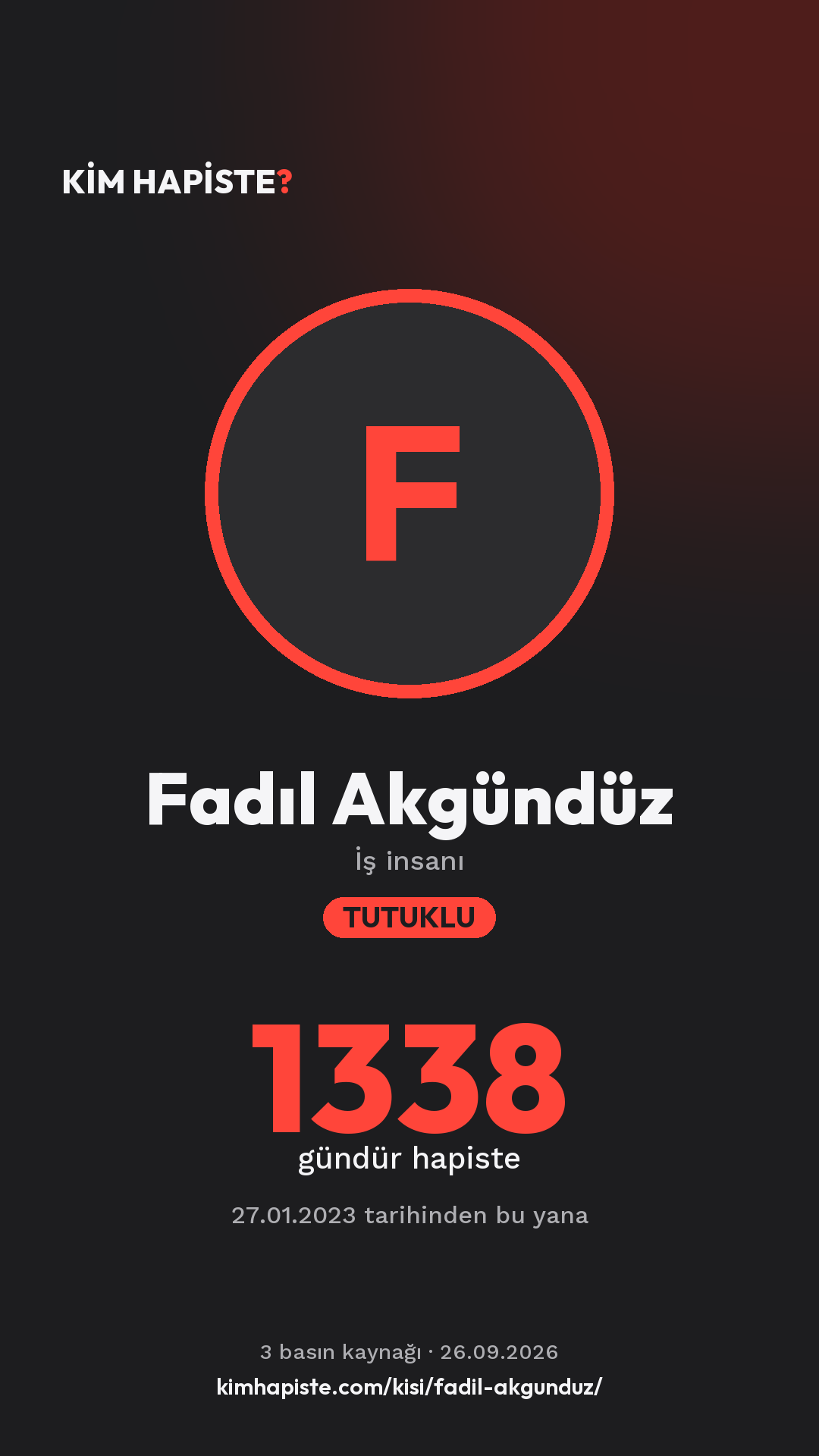 Fadıl Akgündüz paylaşım kartı