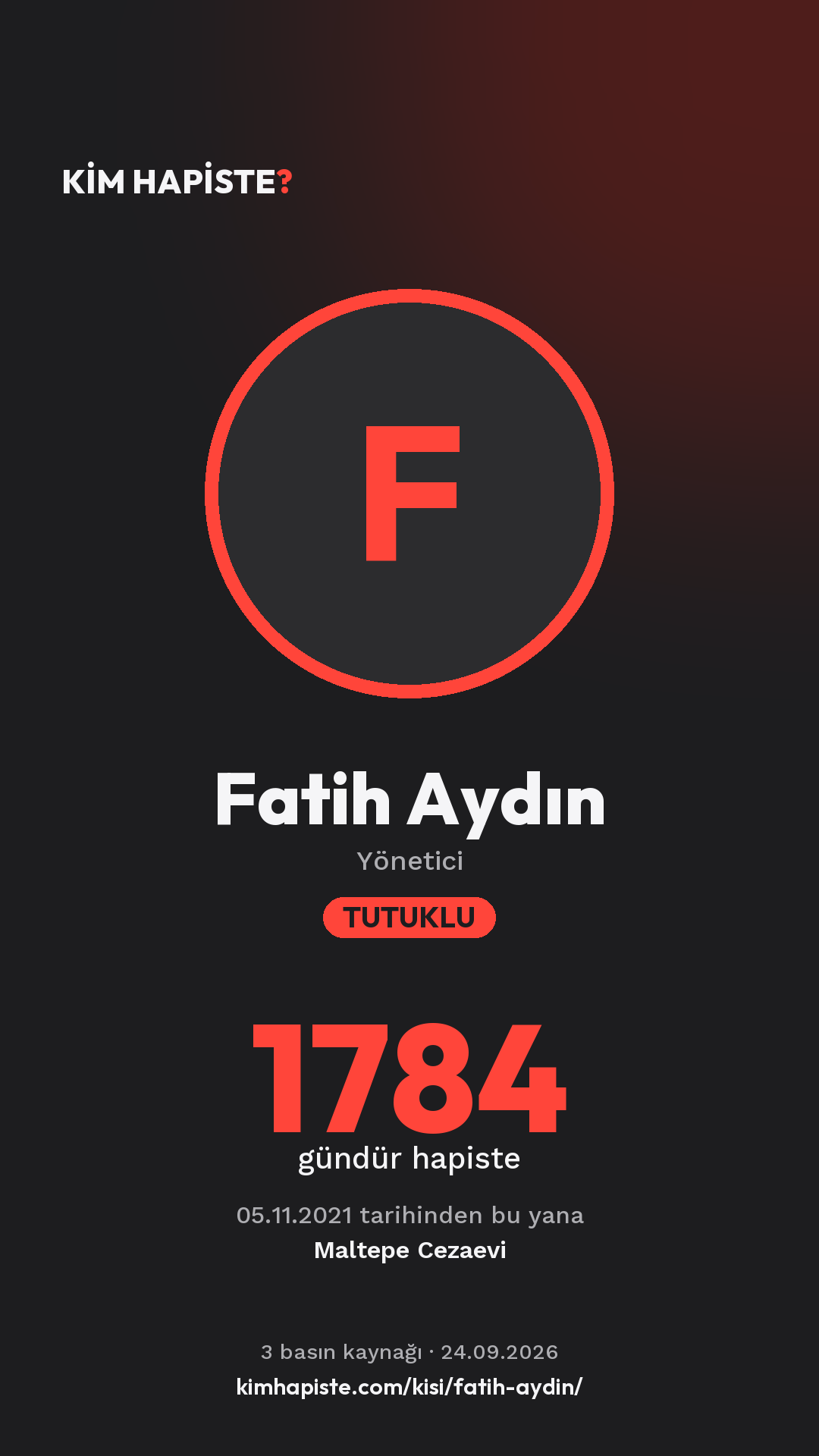 Fatih Aydın paylaşım kartı