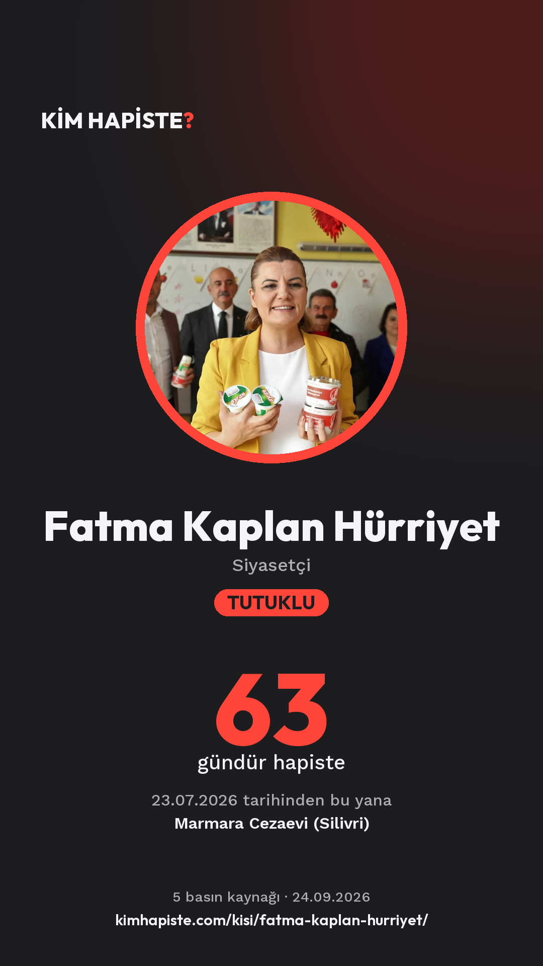 Fatma Kaplan Hürriyet paylaşım kartı