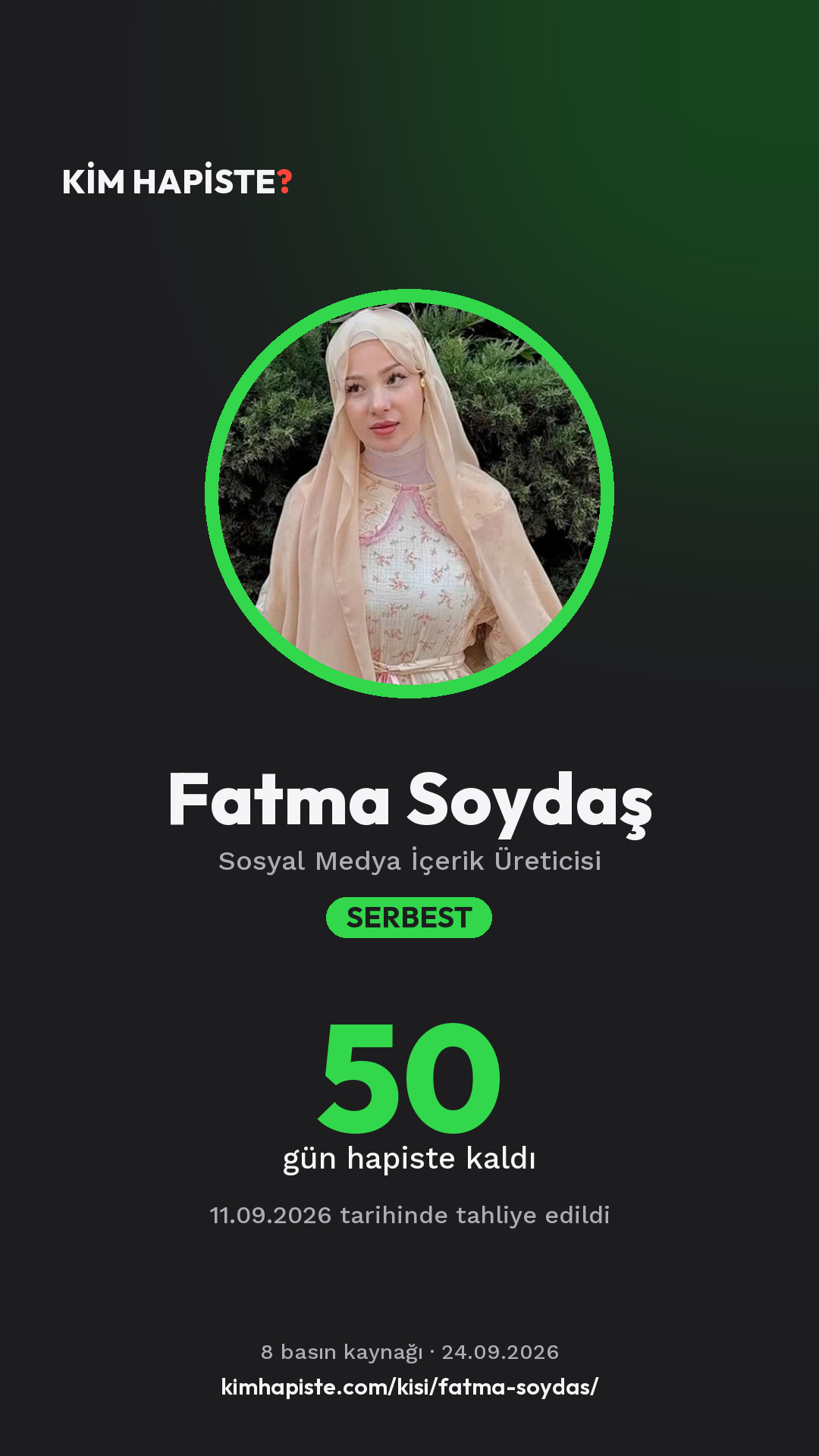 Fatma Soydaş paylaşım kartı