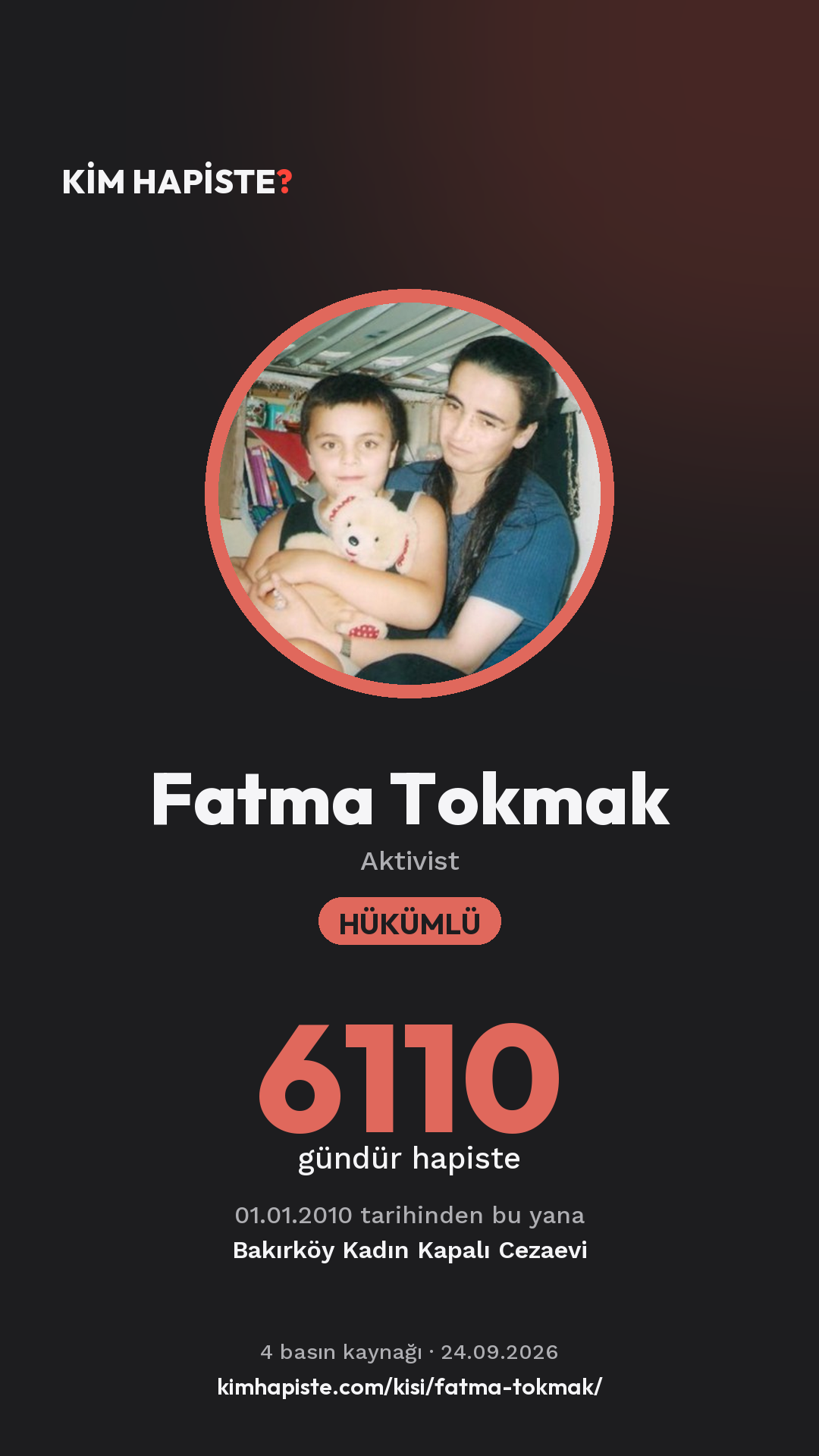 Fatma Tokmak paylaşım kartı