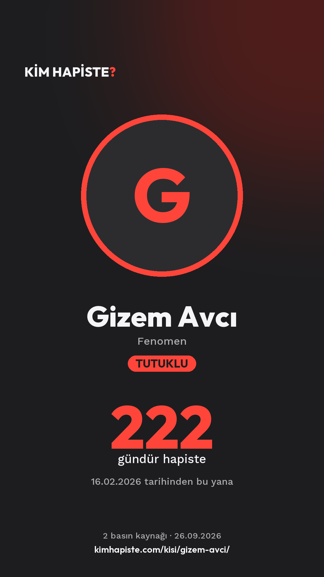 Gizem Avcı paylaşım kartı