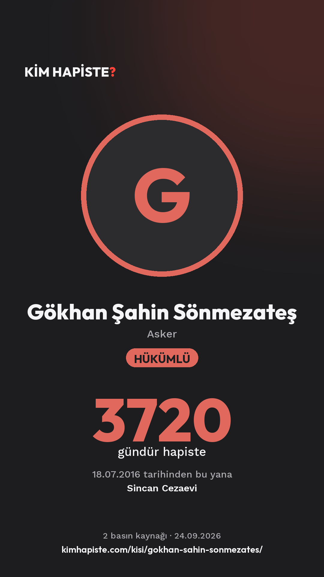 Gökhan Şahin Sönmezateş paylaşım kartı