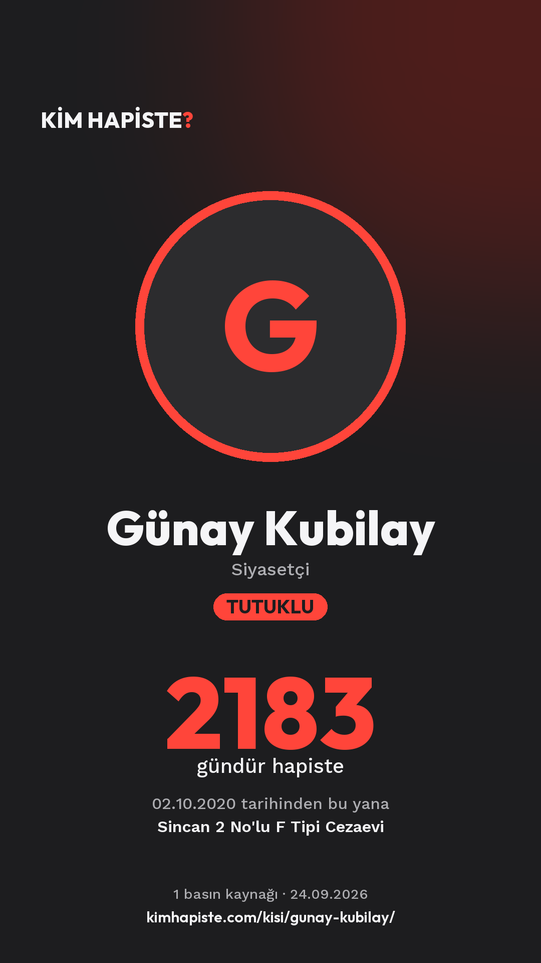 Günay Kubilay paylaşım kartı