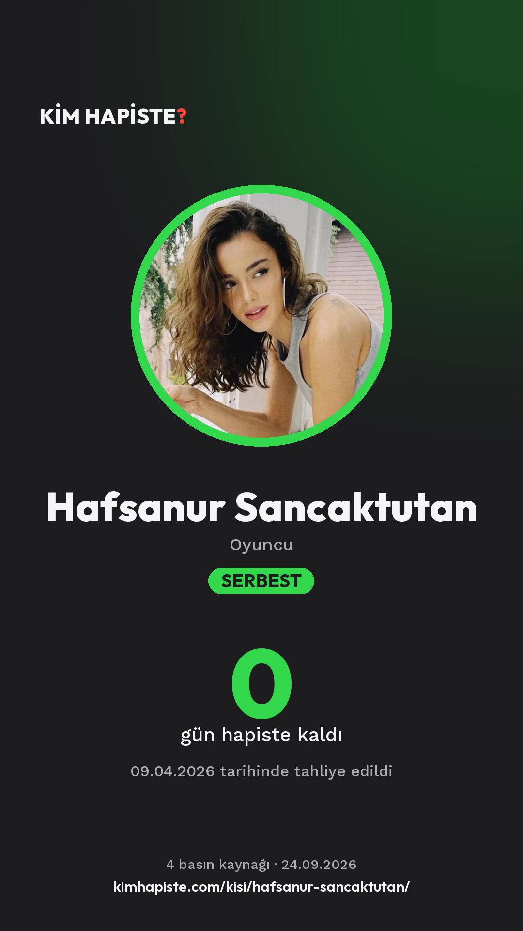 Hafsanur Sancaktutan paylaşım kartı